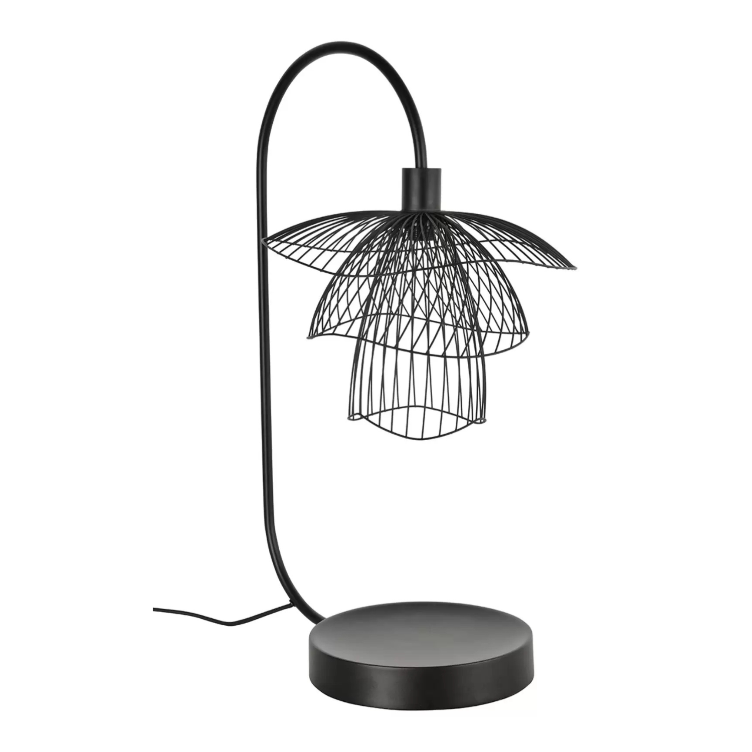 Black papillon table lamp