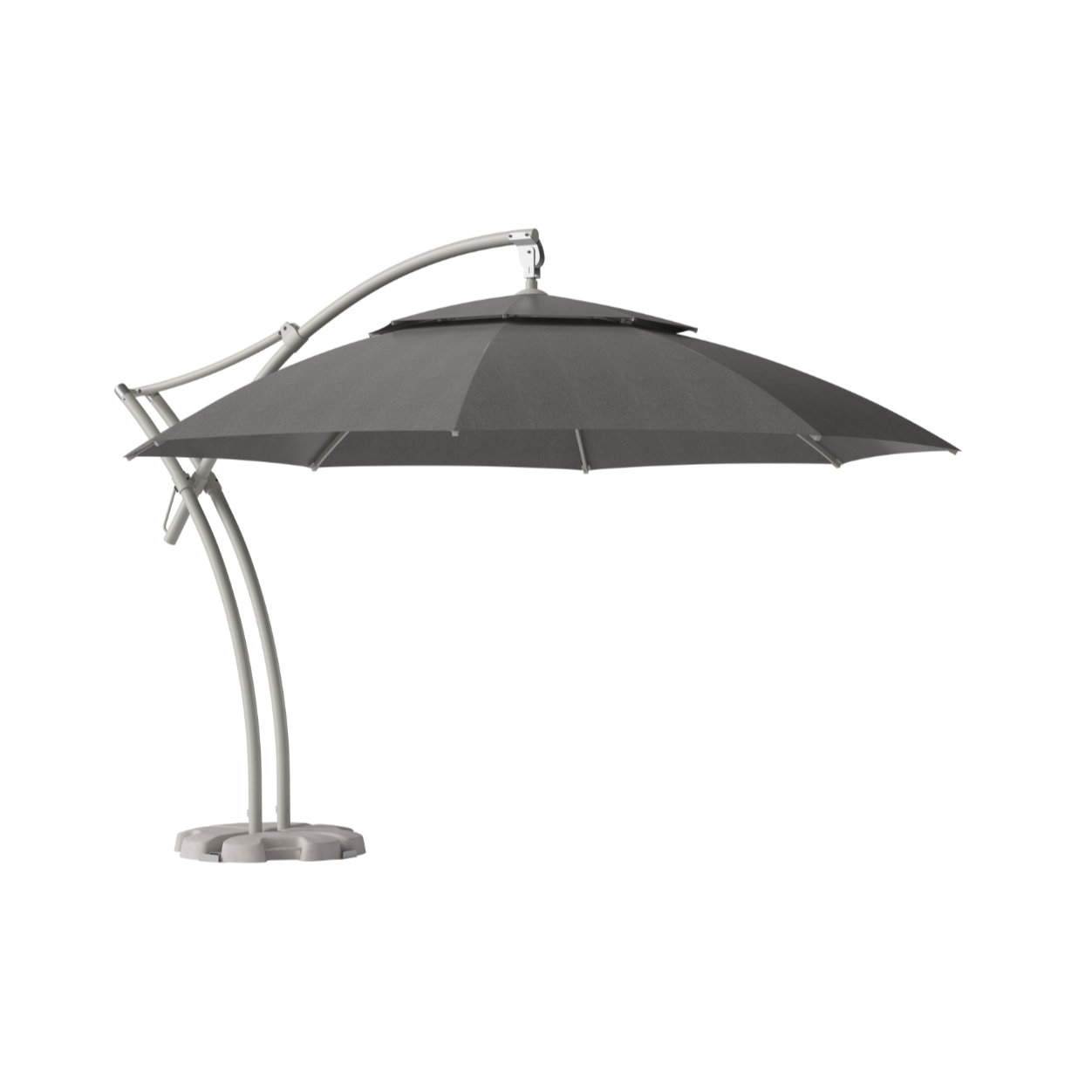 Gray cape umbrella