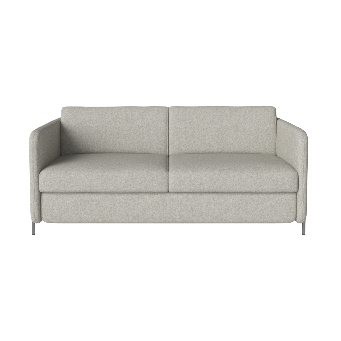 Folding sofa of 2.5-person Pira Steel base