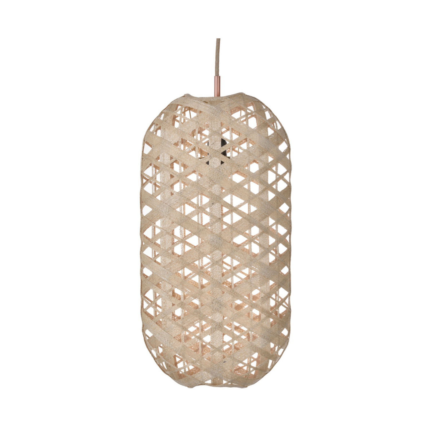 Capsule beige hanging lamp