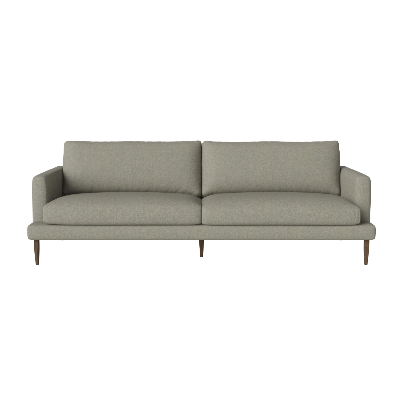 3-Personen-Sofa-Veneda-Basis aus dunklem Eichenholz