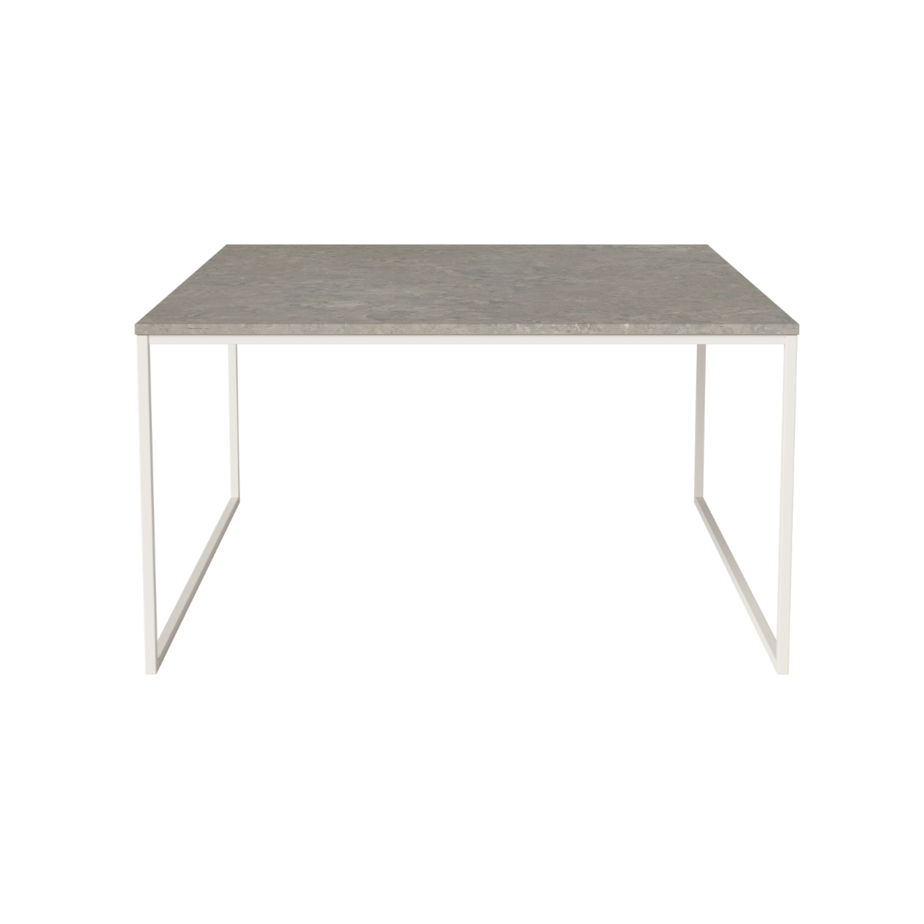 COMO coffee table Creamy steel base