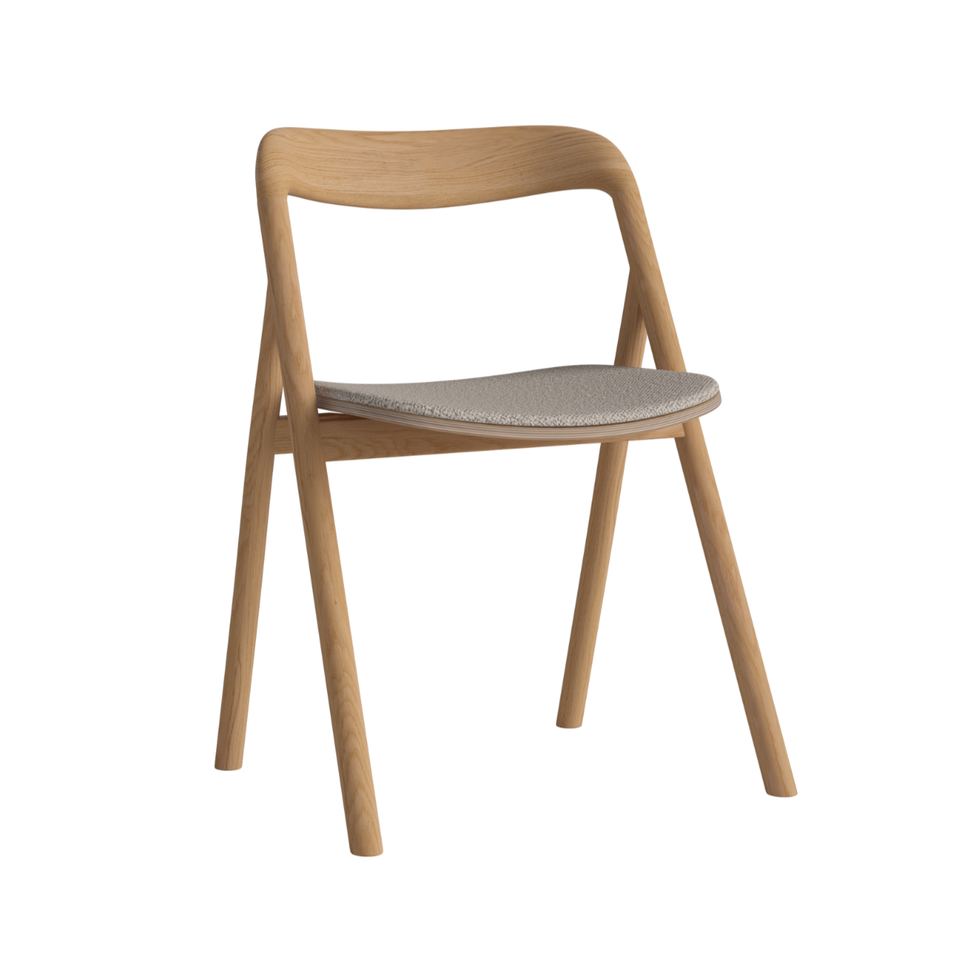 Fenri chair upholstered with an oak base