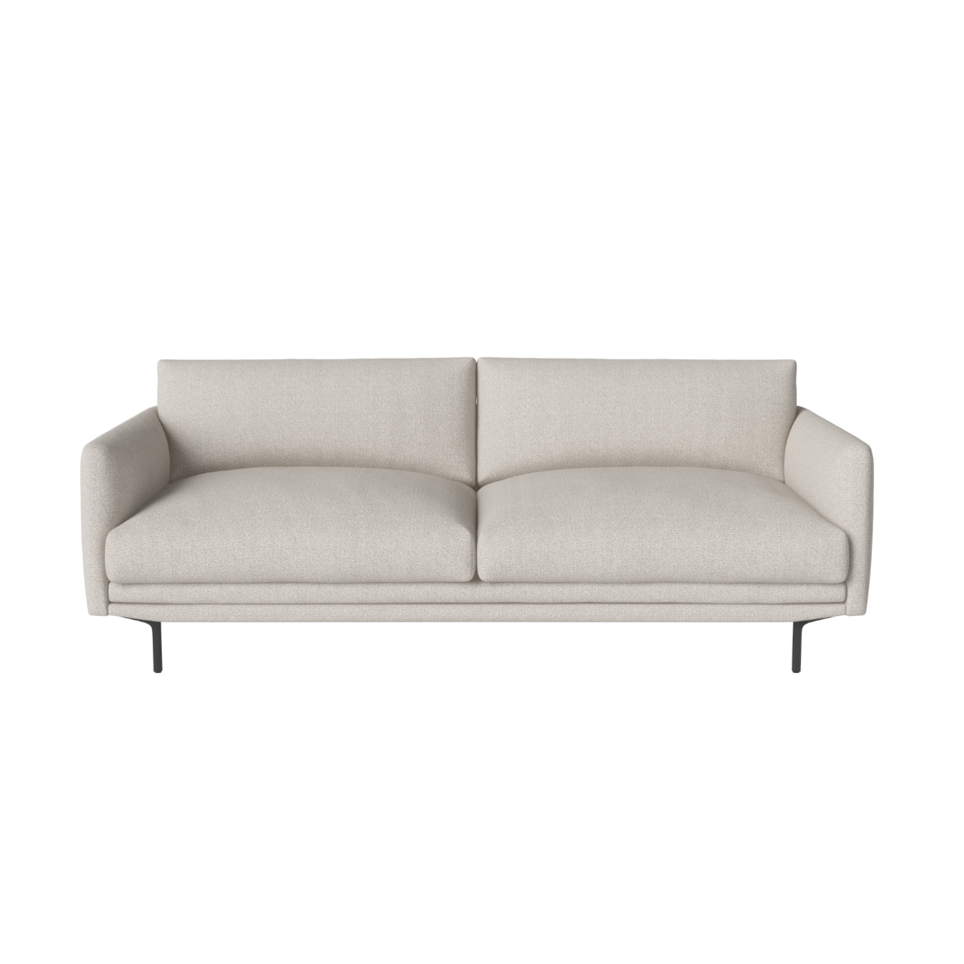 Sofa 2.5-person Lomi Black Steel base