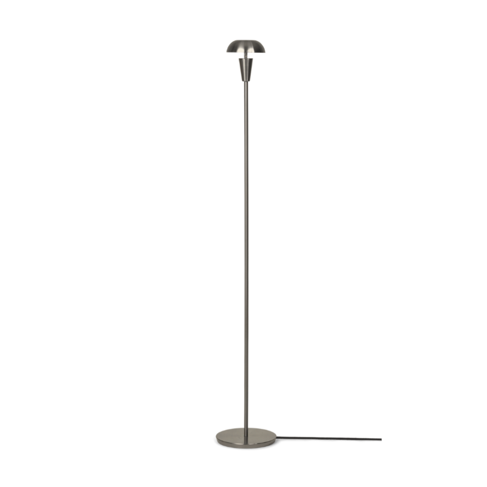 Silver tiny floor lamp