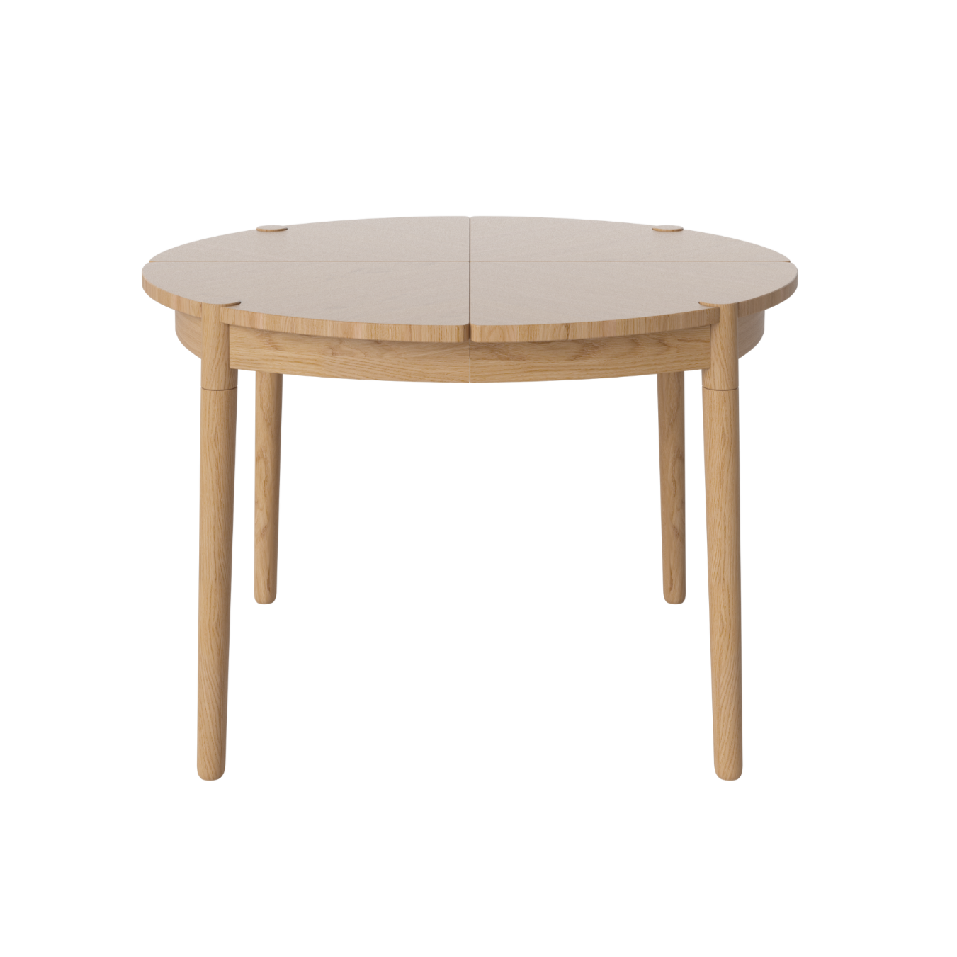 Round Fusion Fusion Table Oak wood