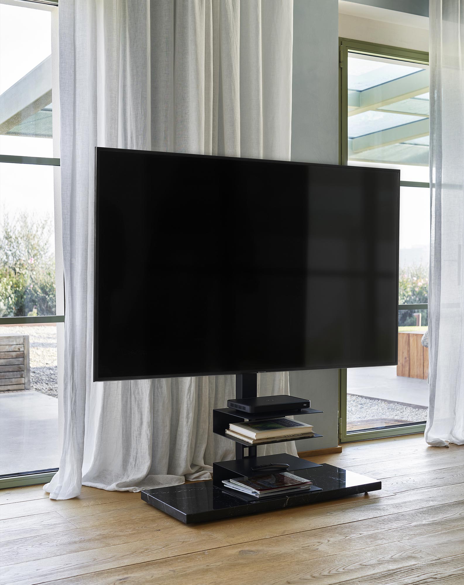 Fernsehtisch PTOLOMEO TV SMART schwarz