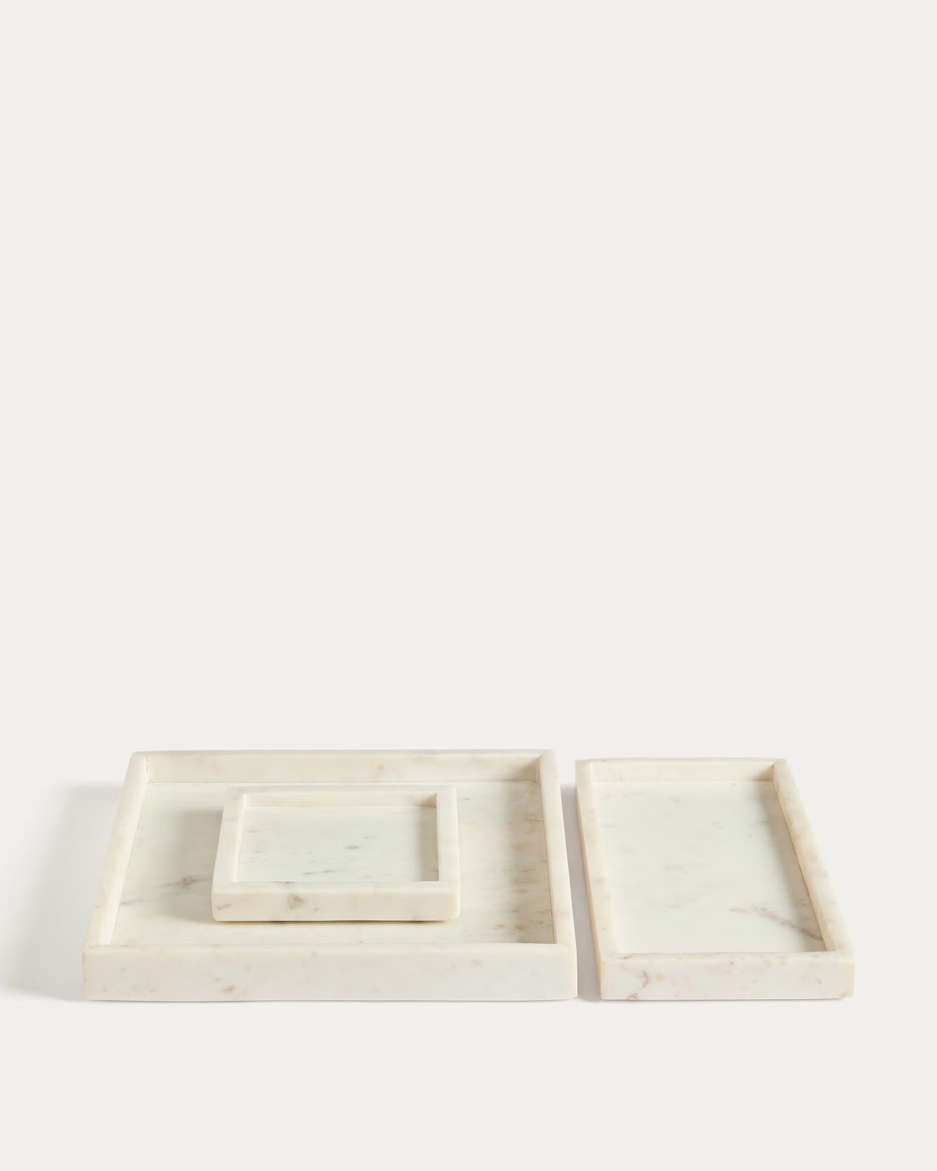 Serela Tray White Marble