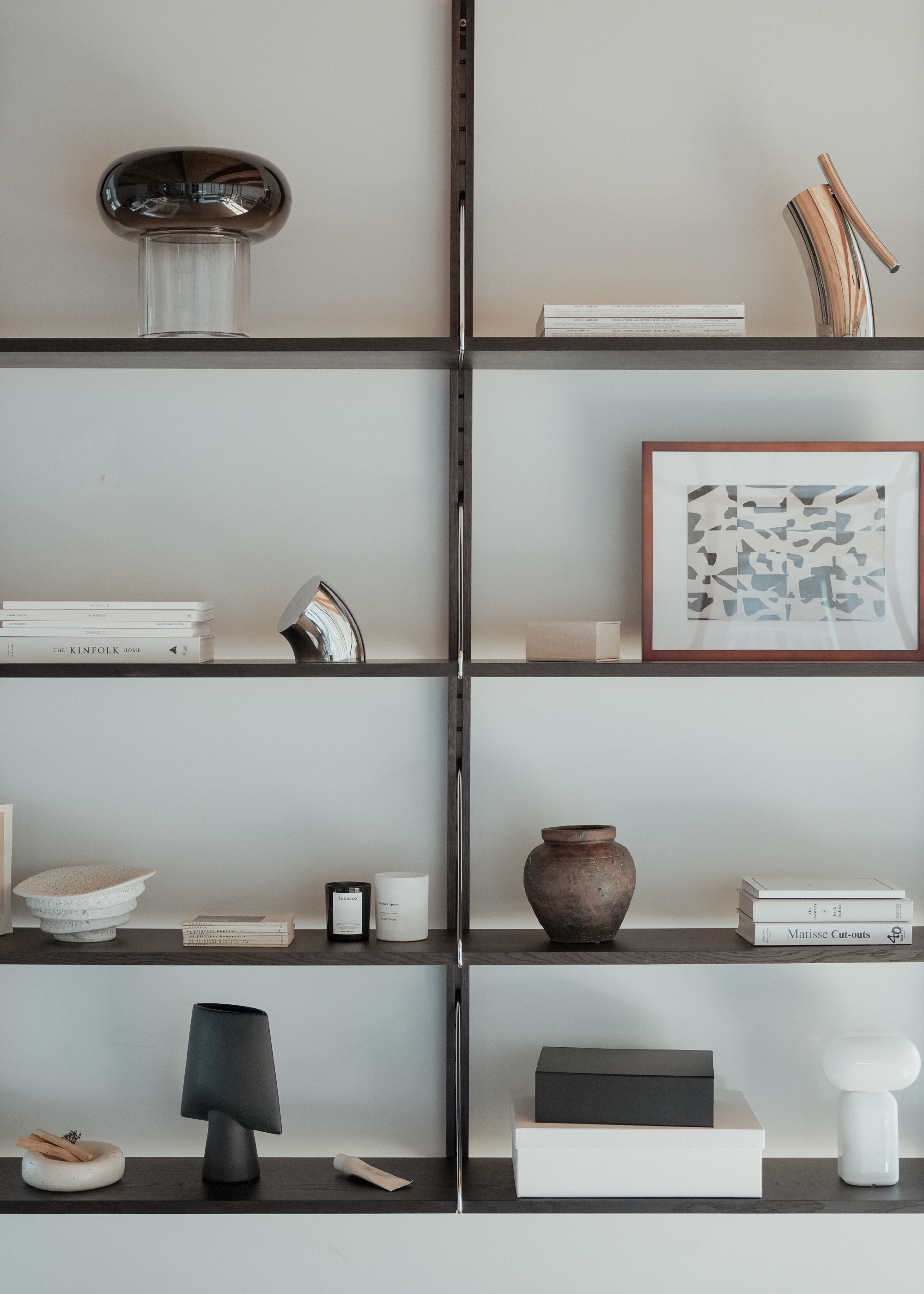 RODD DUO Wall Shelf in Ebony Oak Wood
