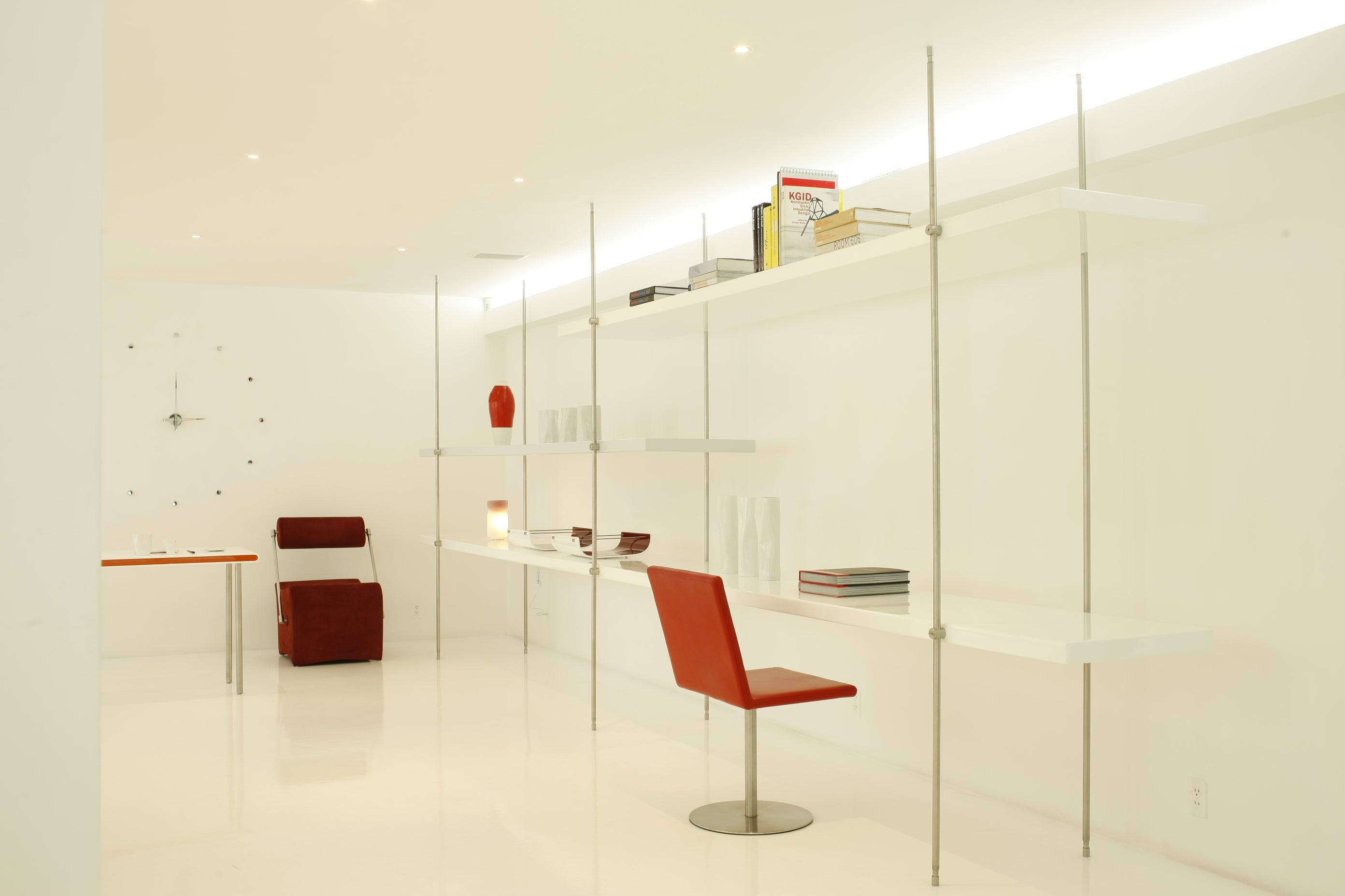 RODON chrome wall clock