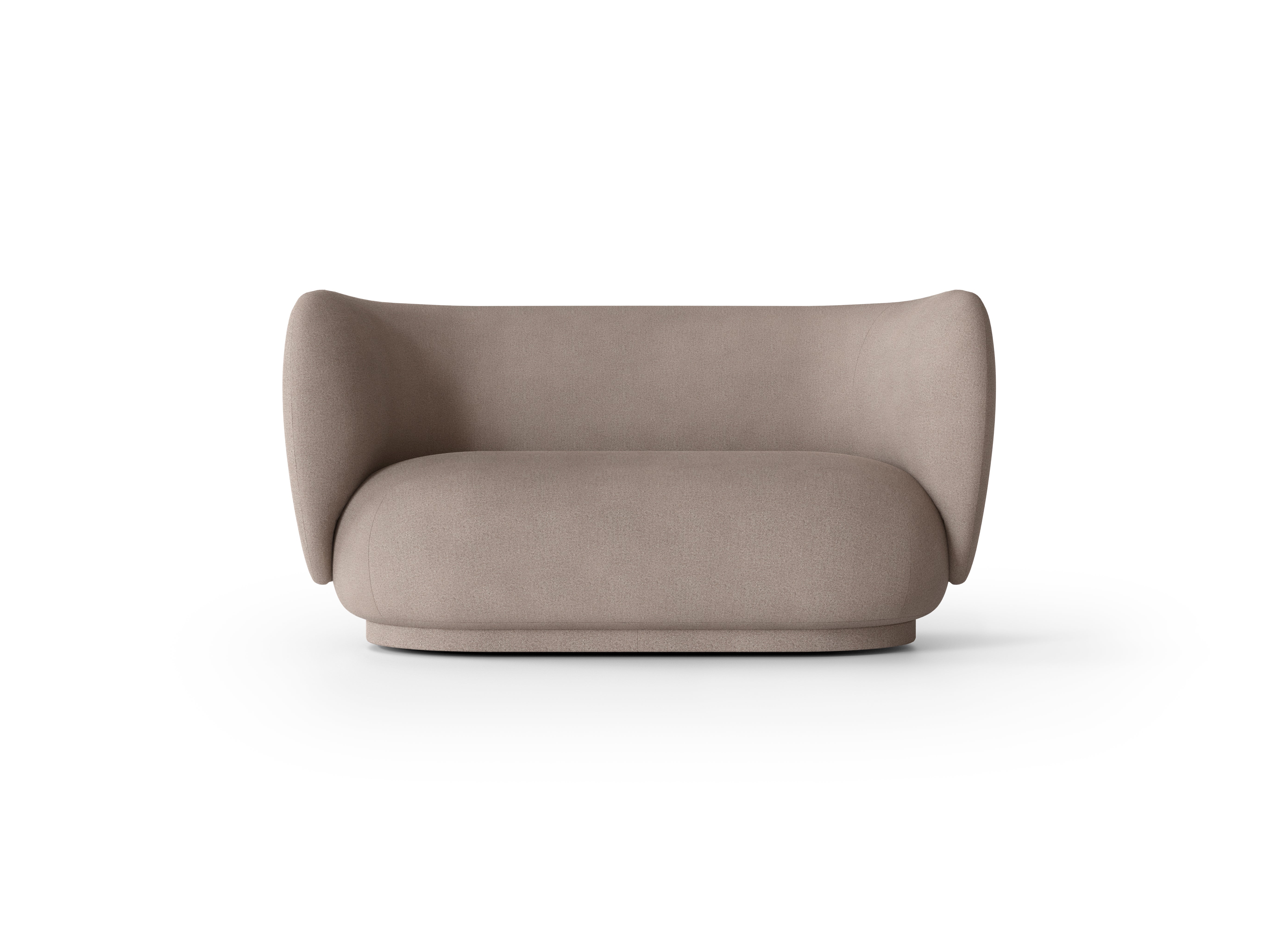 2-seater Rico upholstered sofa