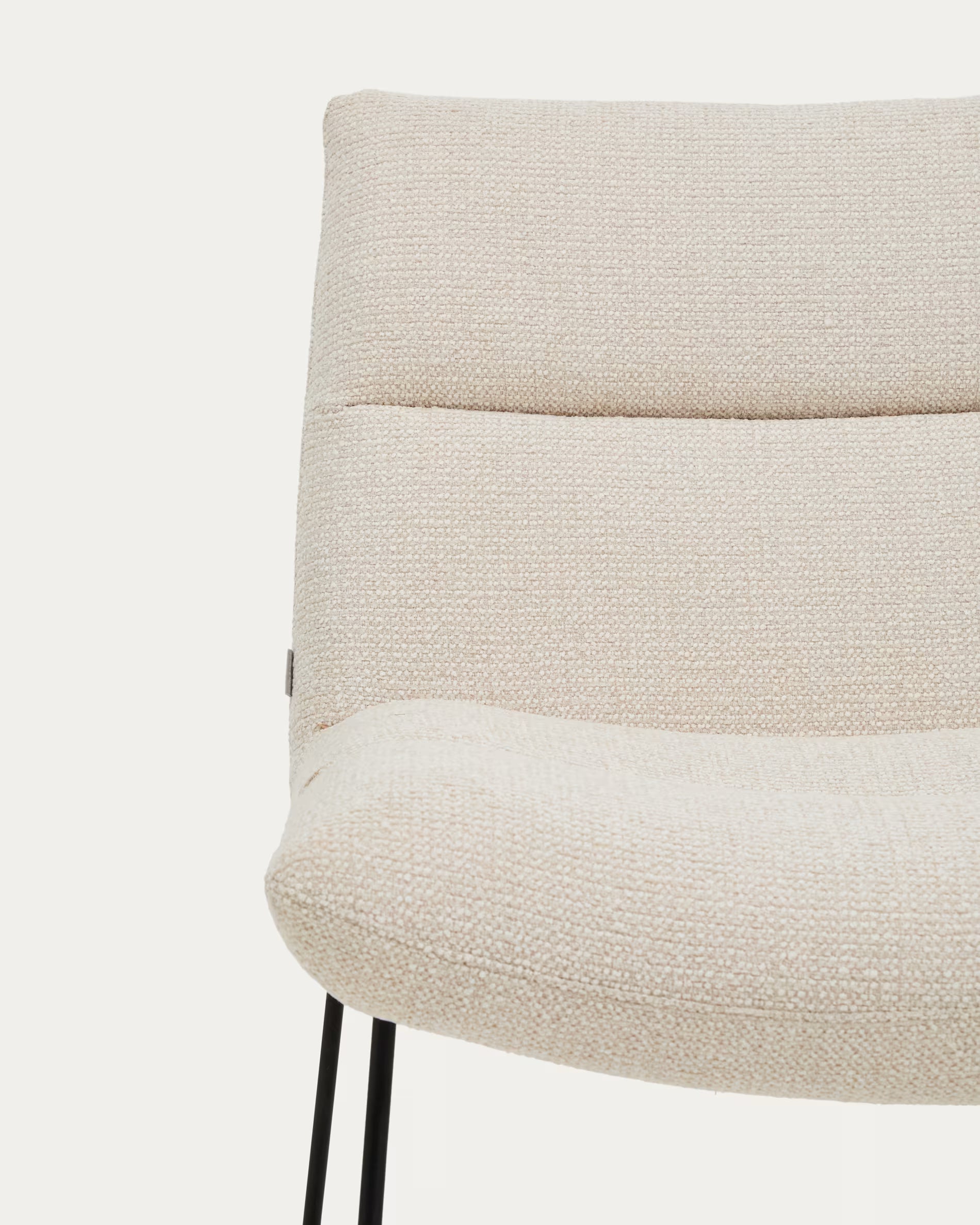Beige Chenille Armchair ASEN