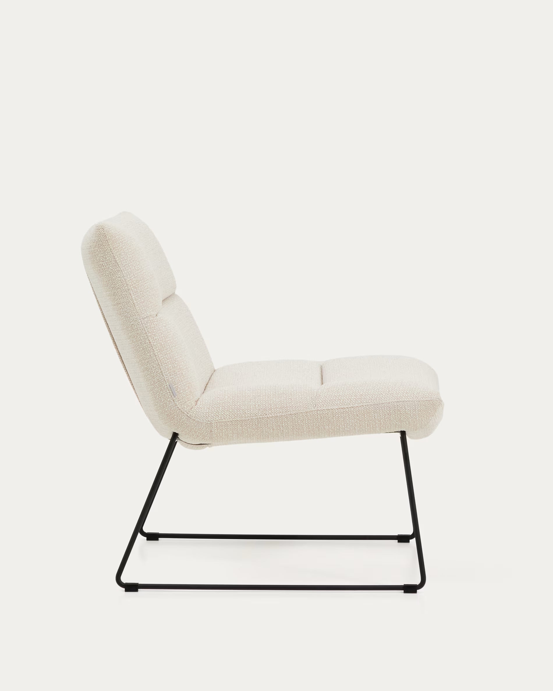 Beige Chenille Armchair ASEN