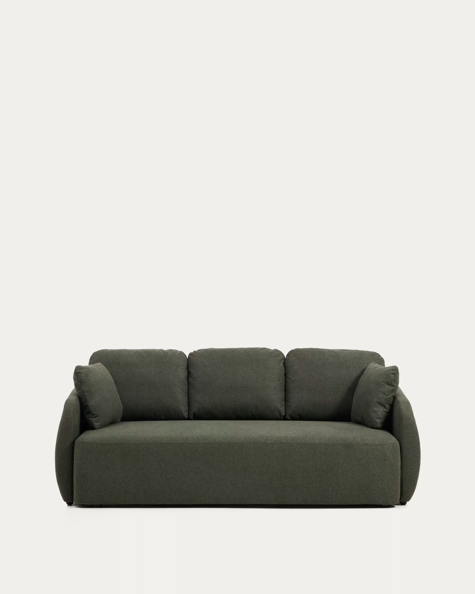 3-seater sofa with sleeping function LAIRA dark green