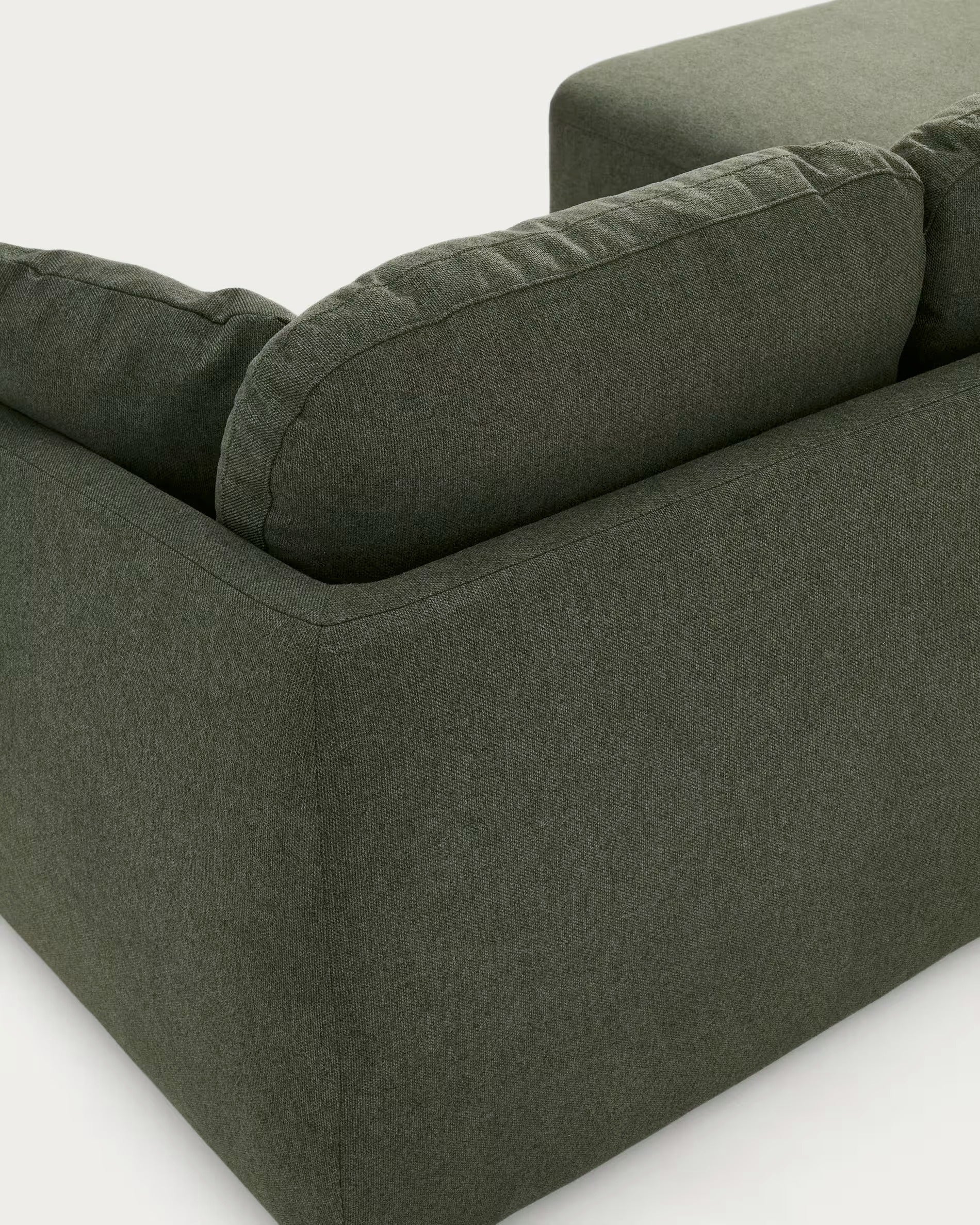 Right-facing 3-seater sofa bed LAIRA dark green