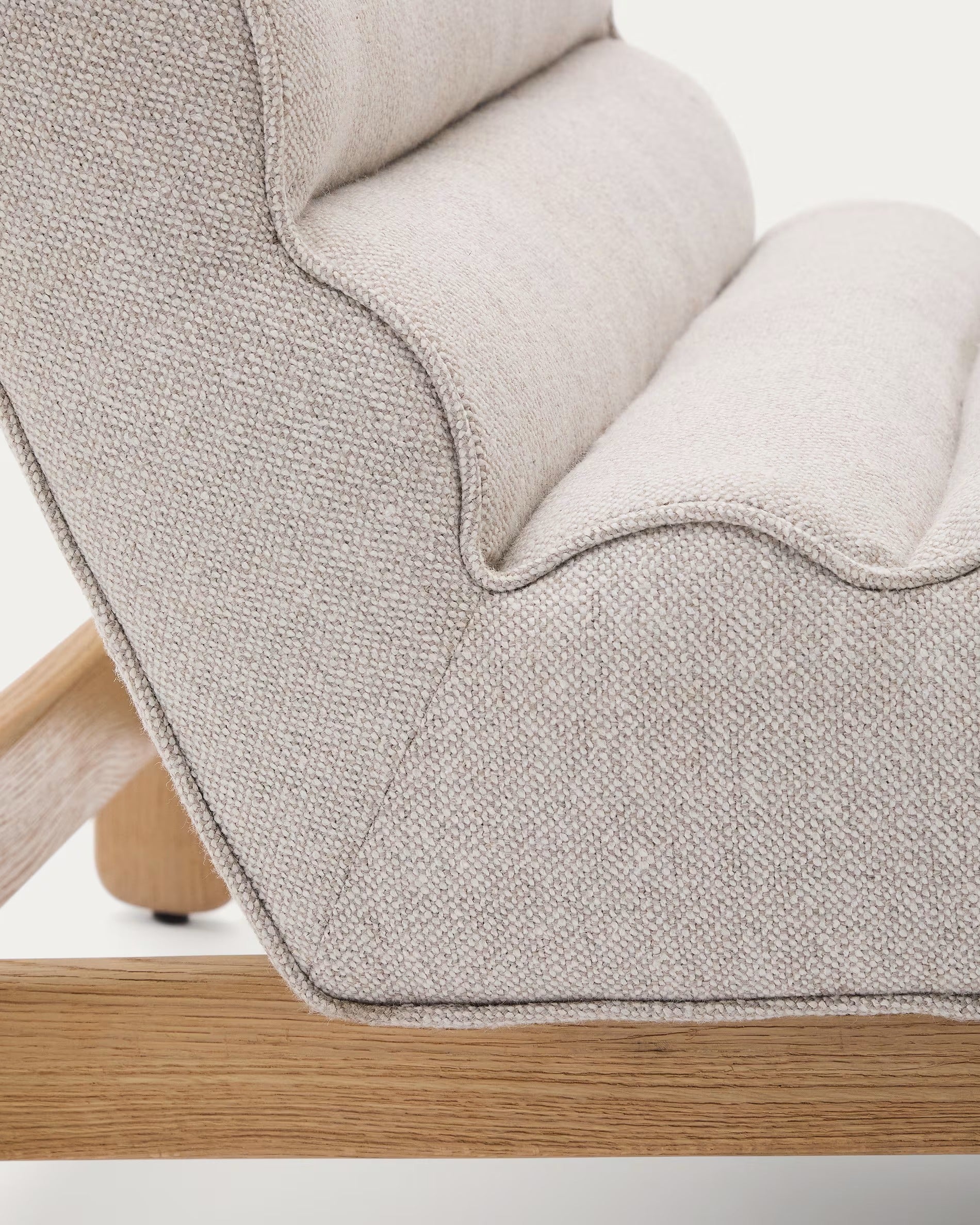 MAGIRA Sessel weiß mit Holzgestell 