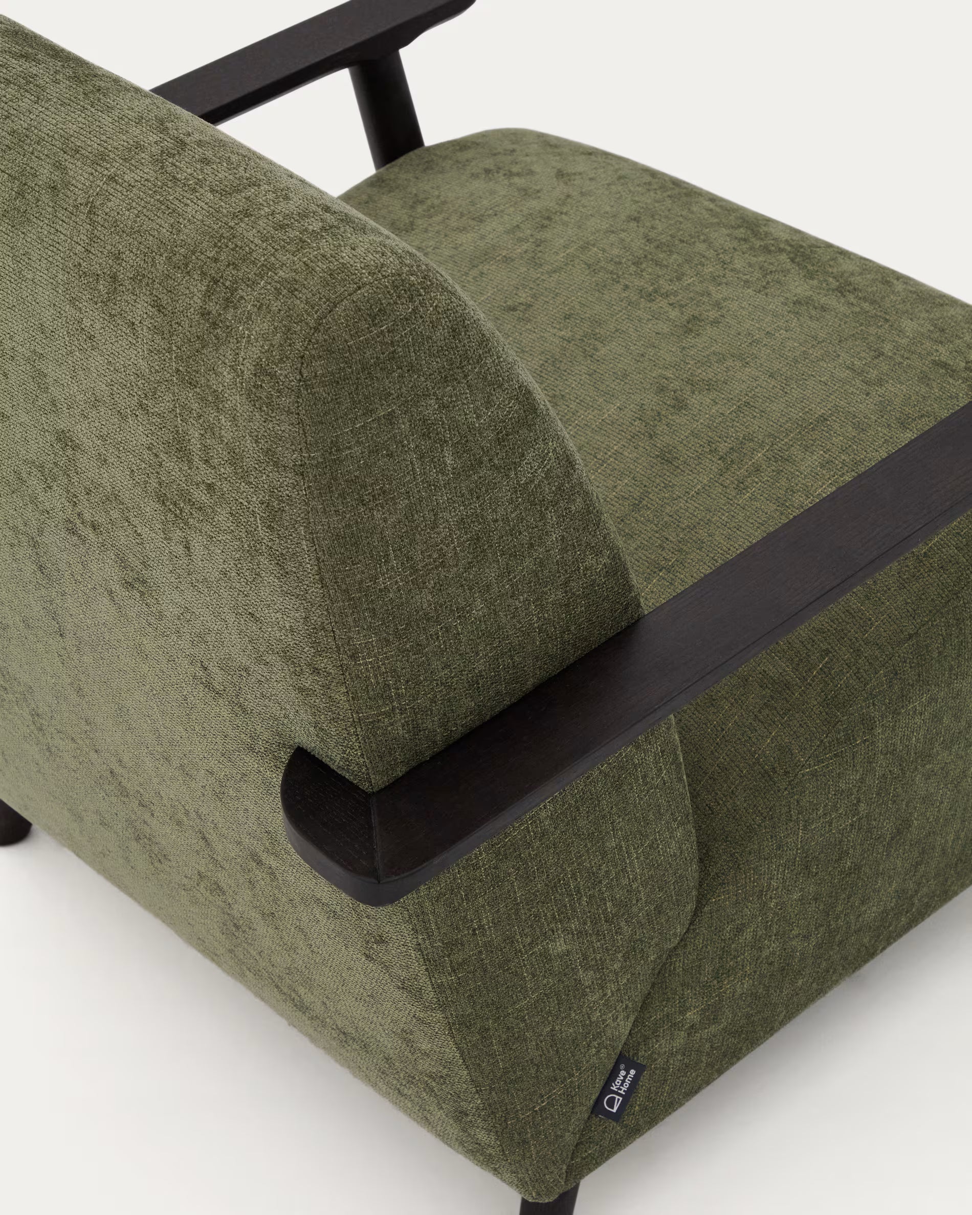 MEGHAN armchair green with black base