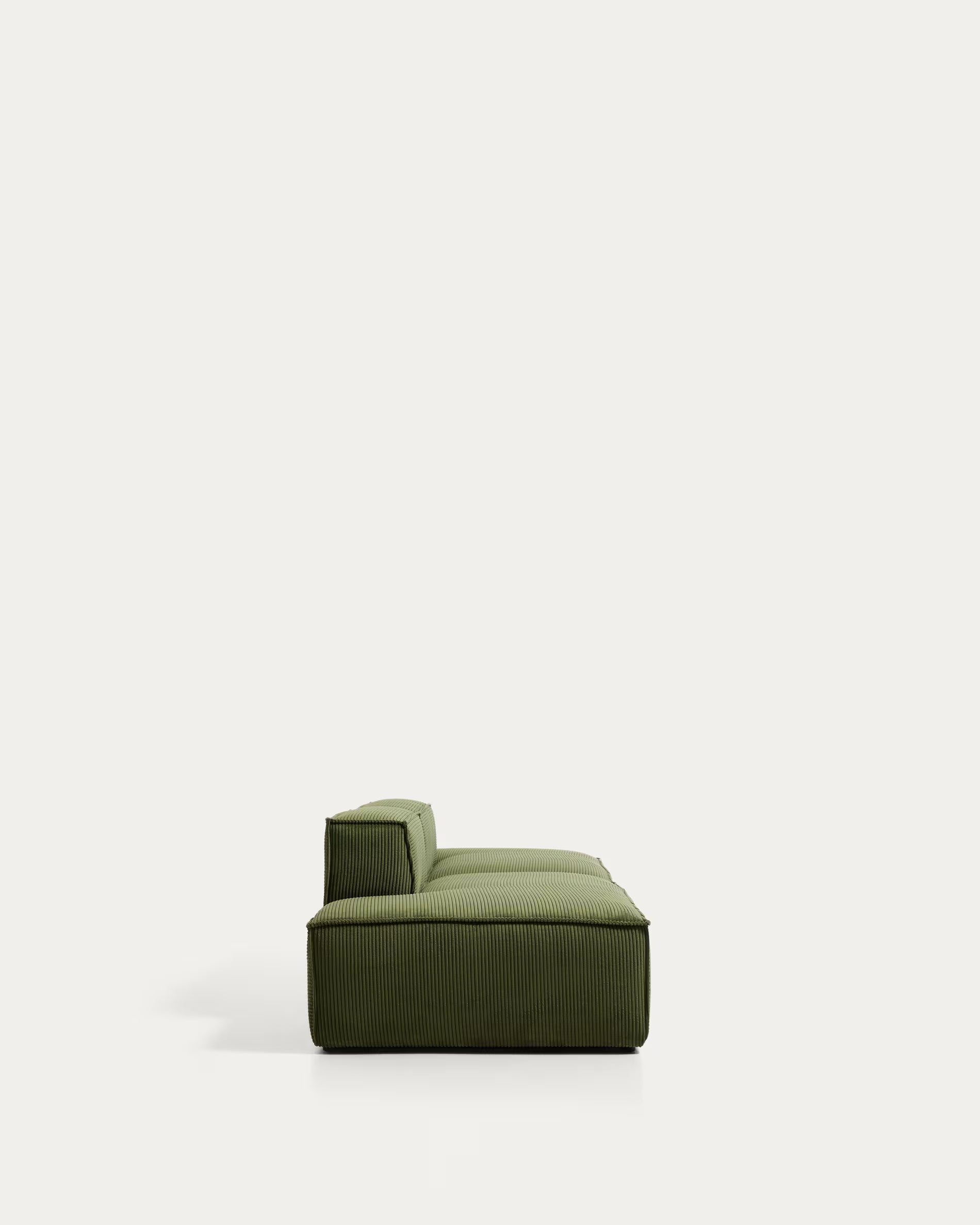Sofa 3-osobowa BLOK zielony sztruks