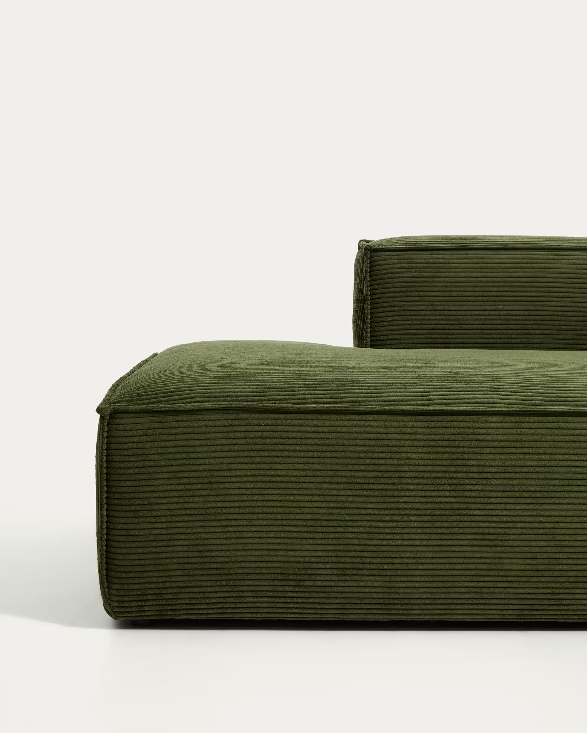 Sofa 4-osobowa BLOK zielony sztruks