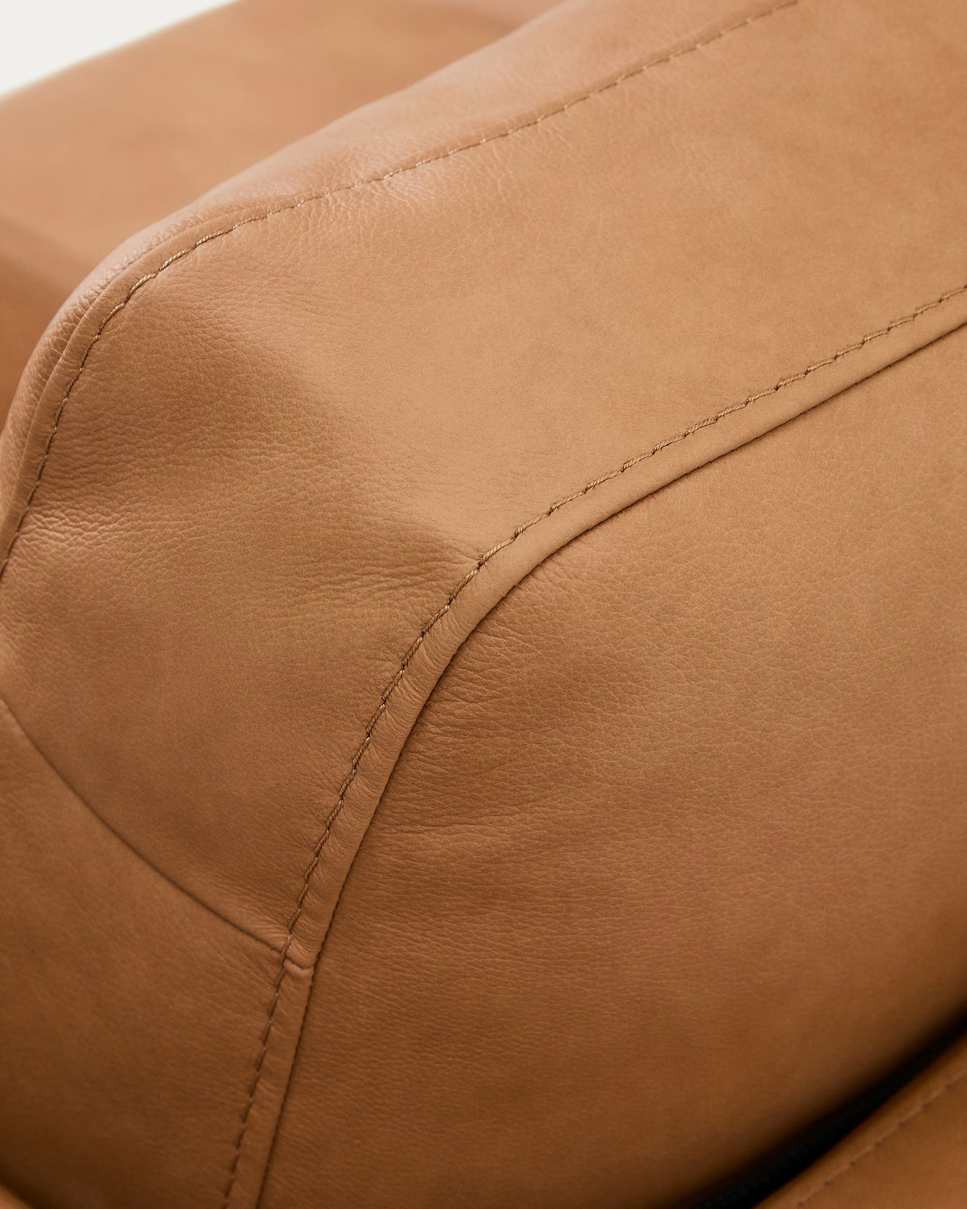 4-seater left-facing corner sofa GALA natural leather