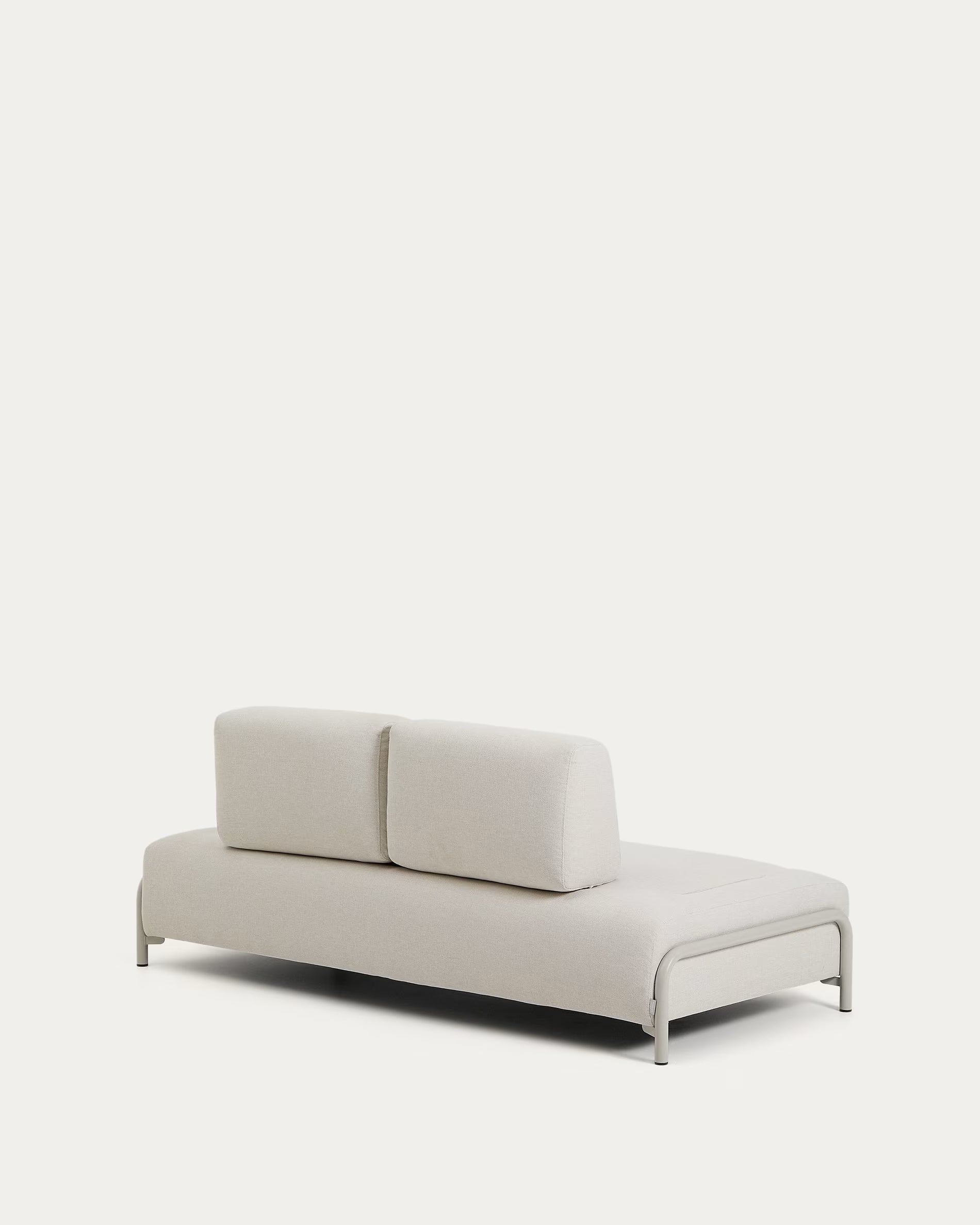 2-seater modular sofa COMPO beige with beige base