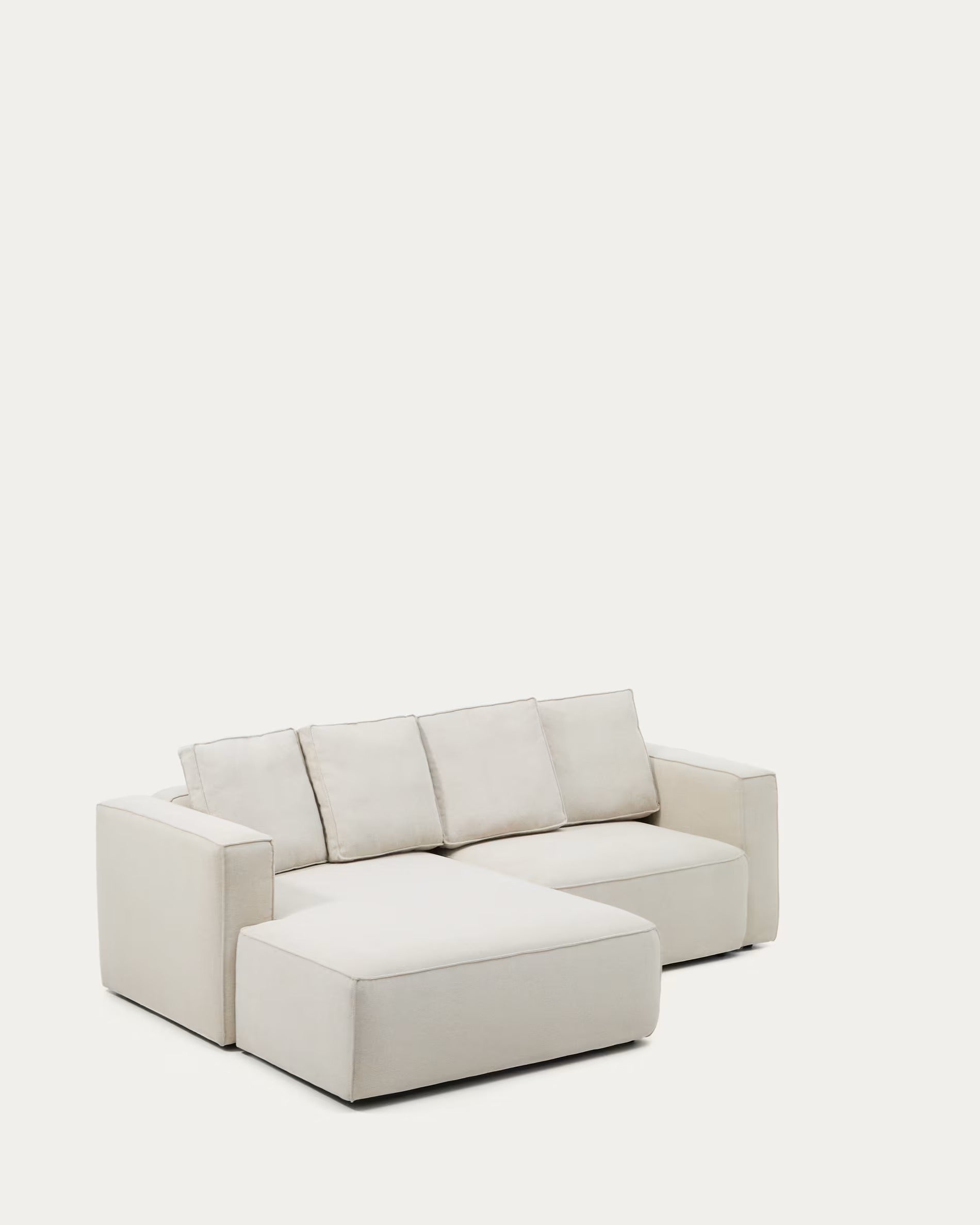 Linksseitiges 3-Sitzer-Sofa mit Schlaffunktion MARELA beige
