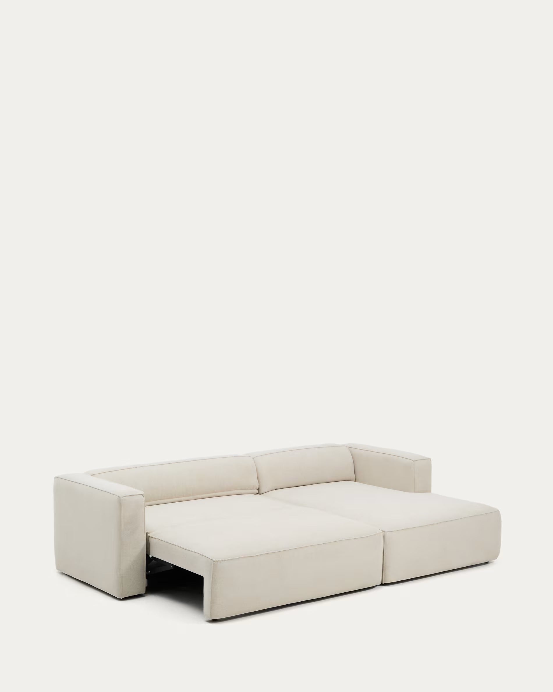 Right-facing 3-seater sofa bed MARELA beige