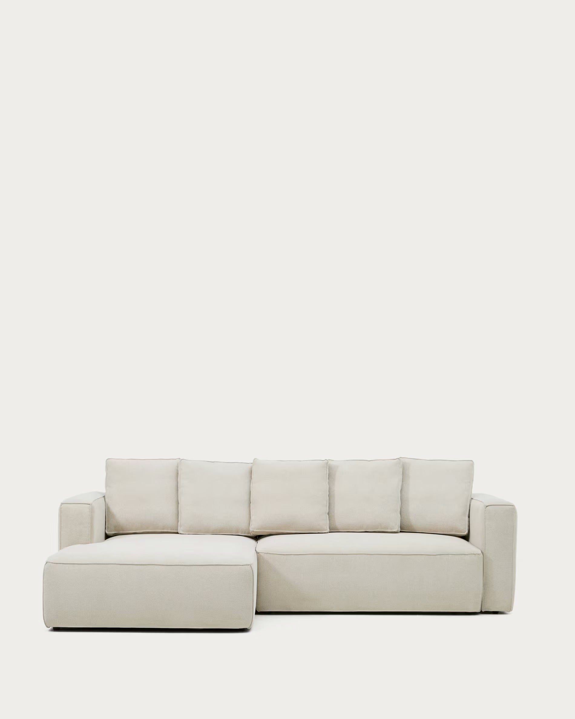 Linksseitiges 3-Sitzer-Sofa mit Schlaffunktion MARELA beige