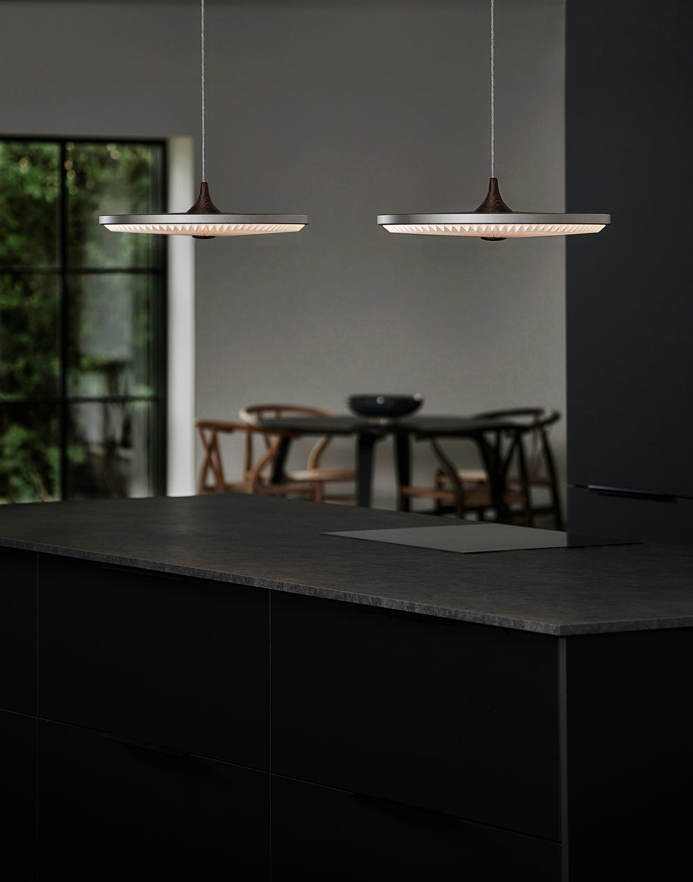 Pendelleuchte MODEL 198 SOLEIL geräucherte Eiche