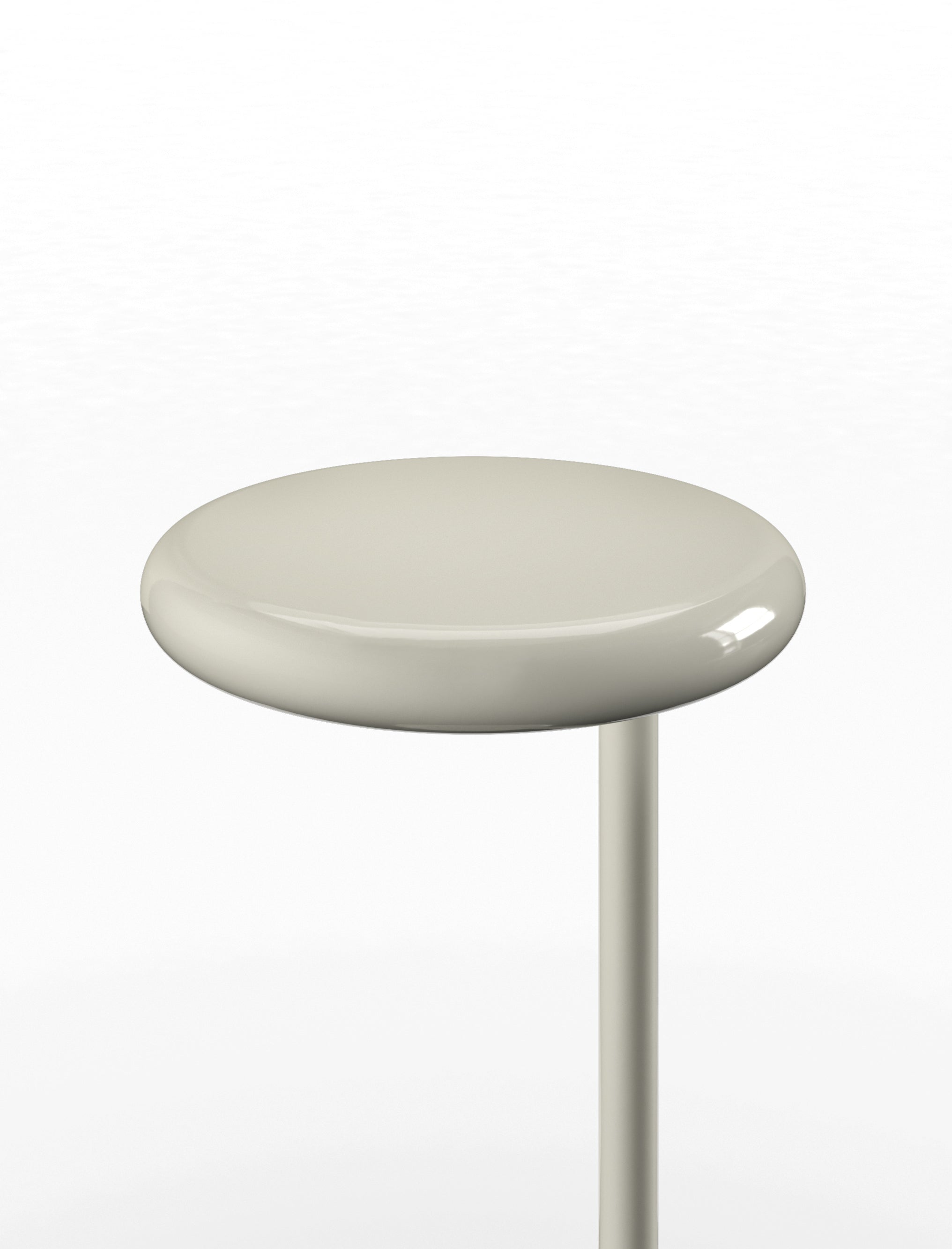 Runder Beistelltisch SPOT in Creme