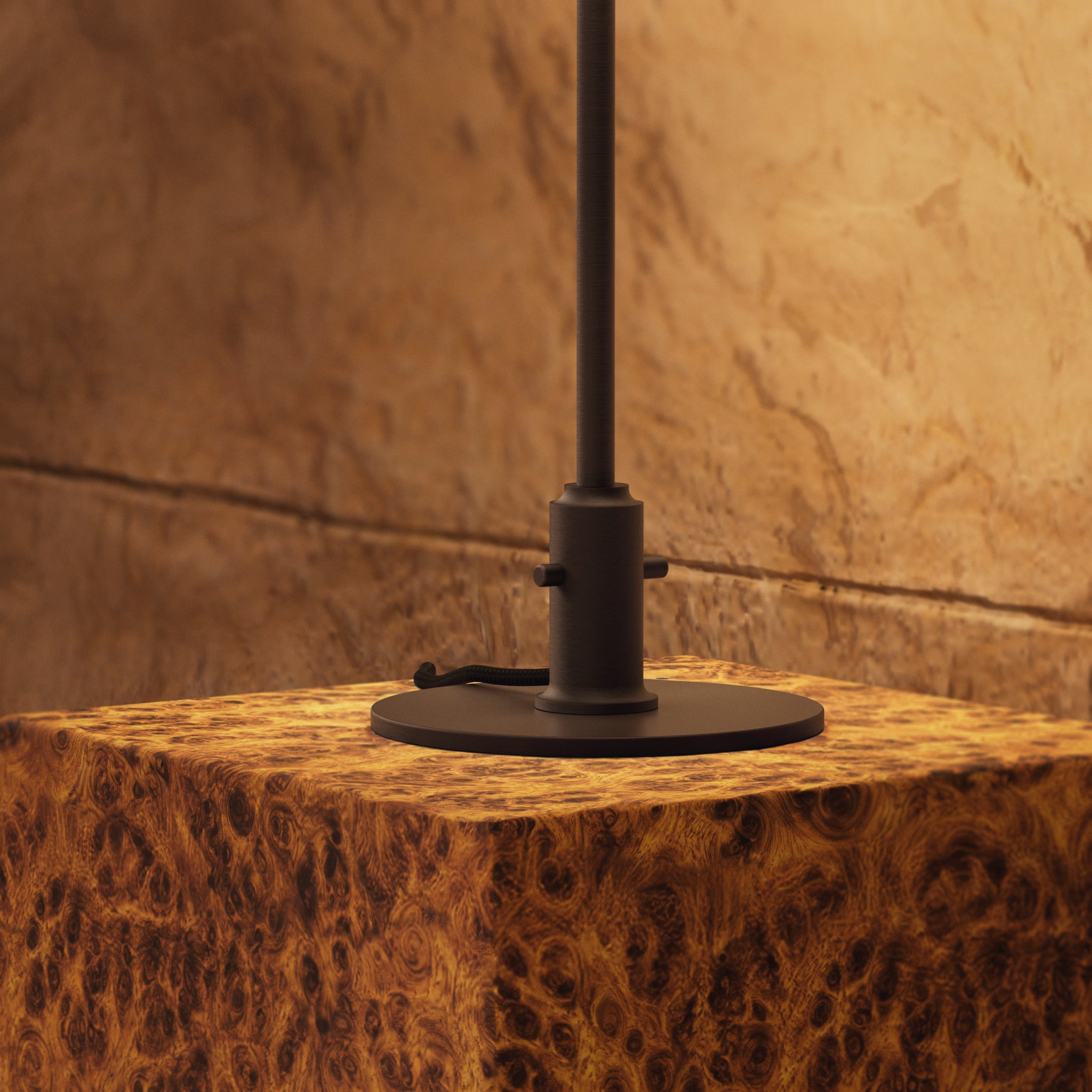 Table lamp PH 3/2 - century edition white with orange and brown base