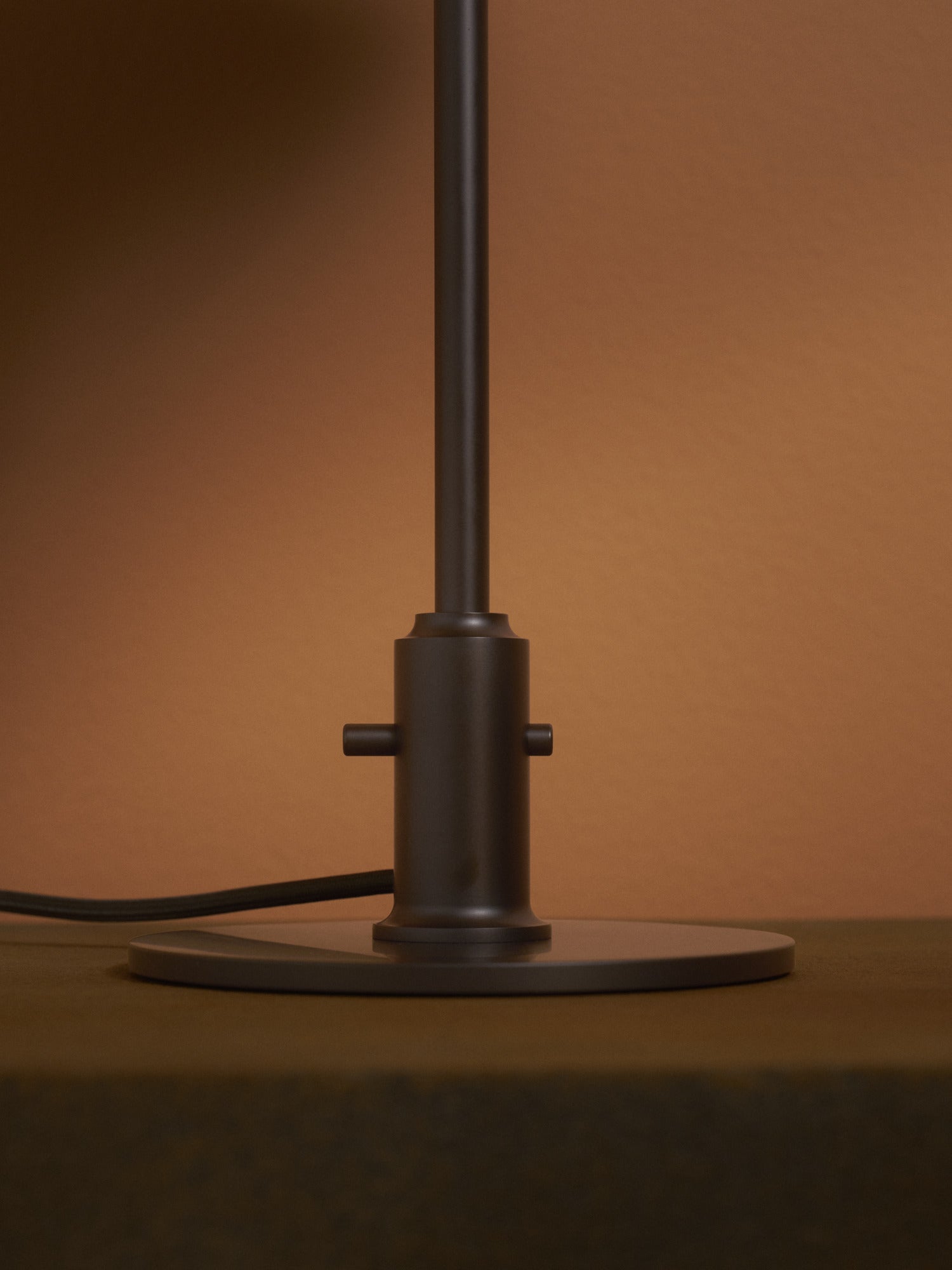 Table lamp PH 3/2 - century edition white with orange and brown base
