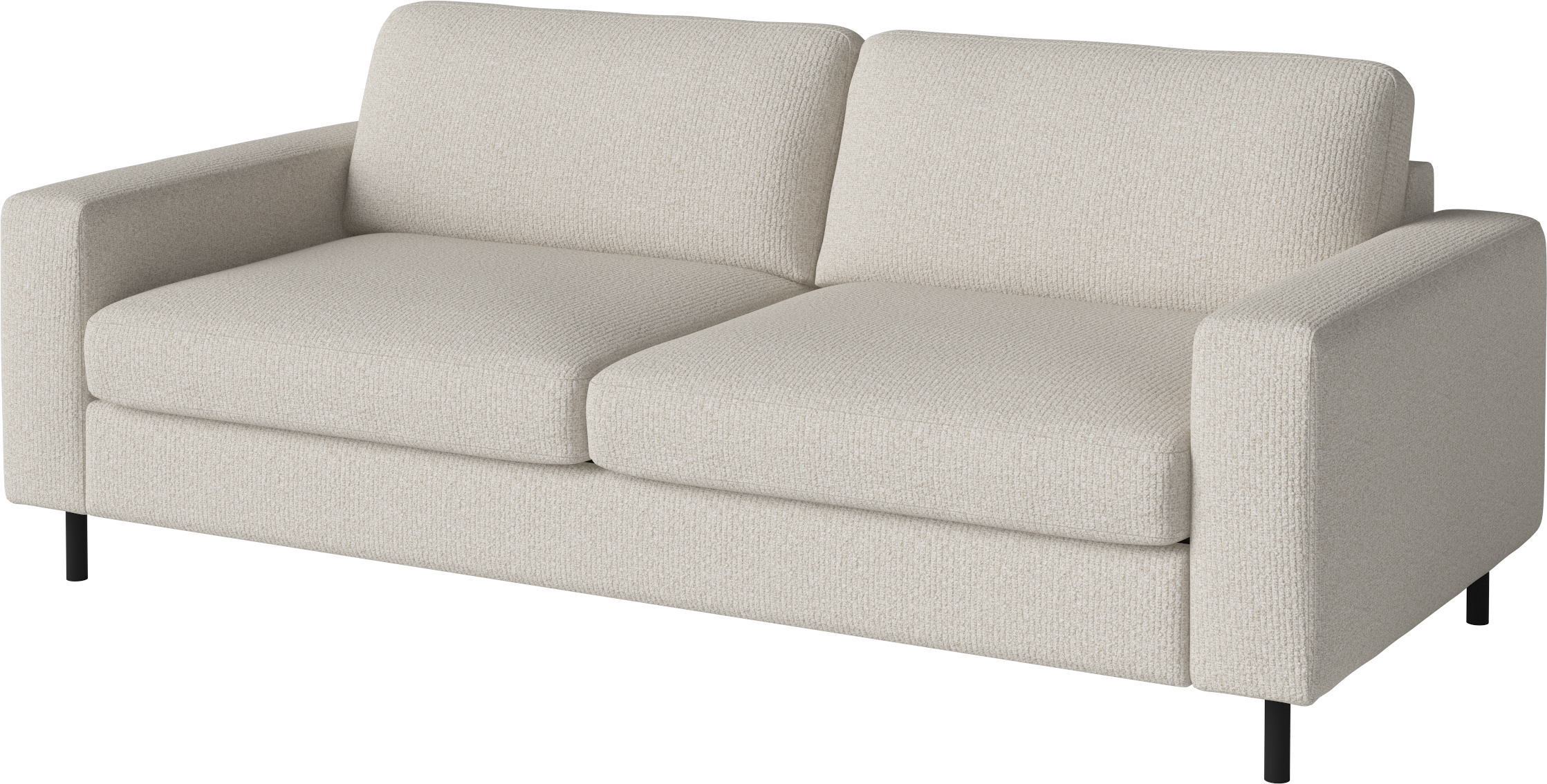 2,5-Personen-Sofa-Skandinavia-Basis aus schwarzem Eichenholz