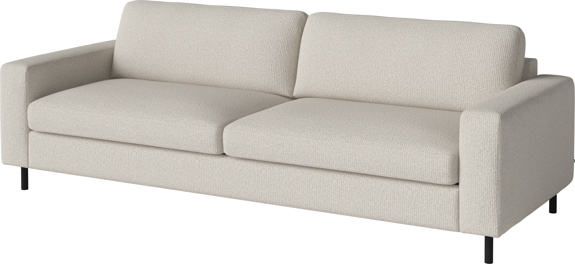 3-Personen-Sofa-Skandinavia-Basis aus schwarzem Eichenholz
