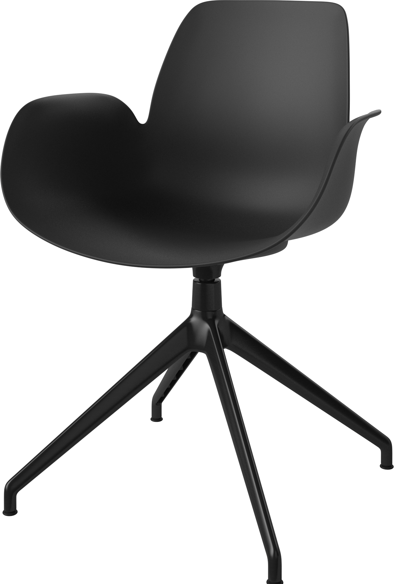 Seed black office chair with a black base