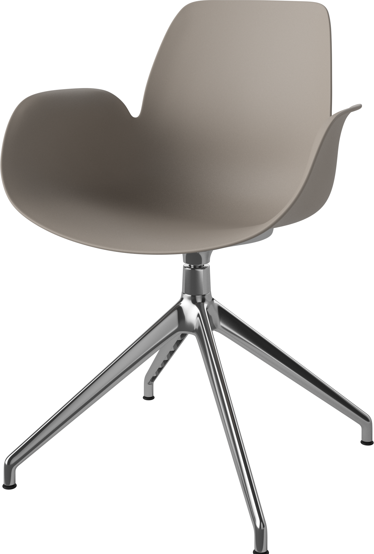 SEED beige office chair with a steel base