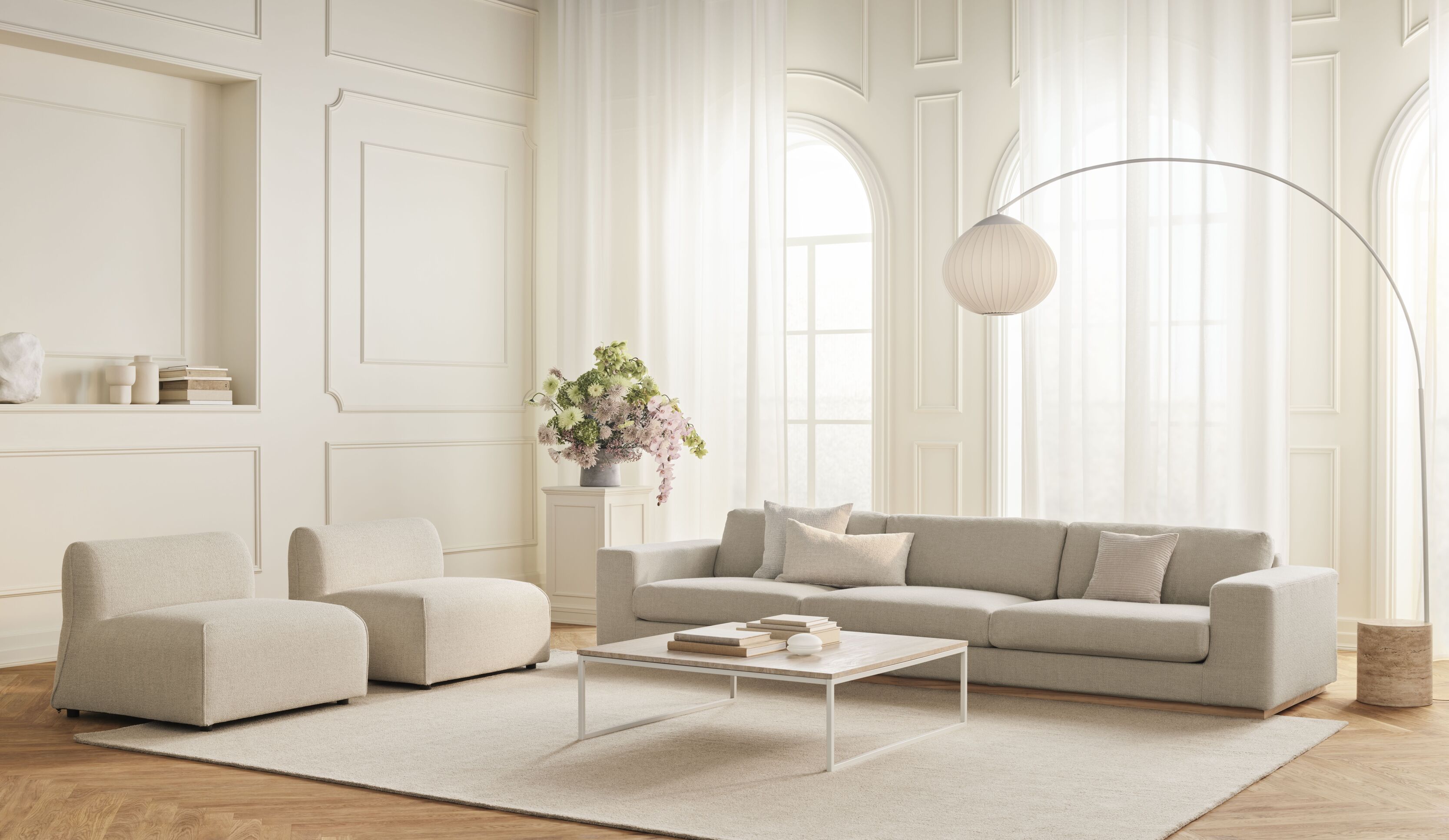 ARKE modular sofa - Central upholstered module