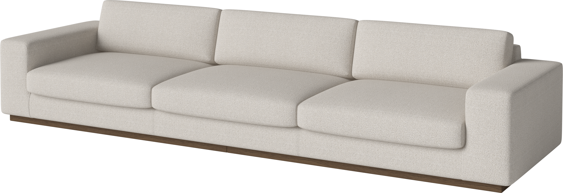 Sofa 5-person Sepia base made of dark oak wood