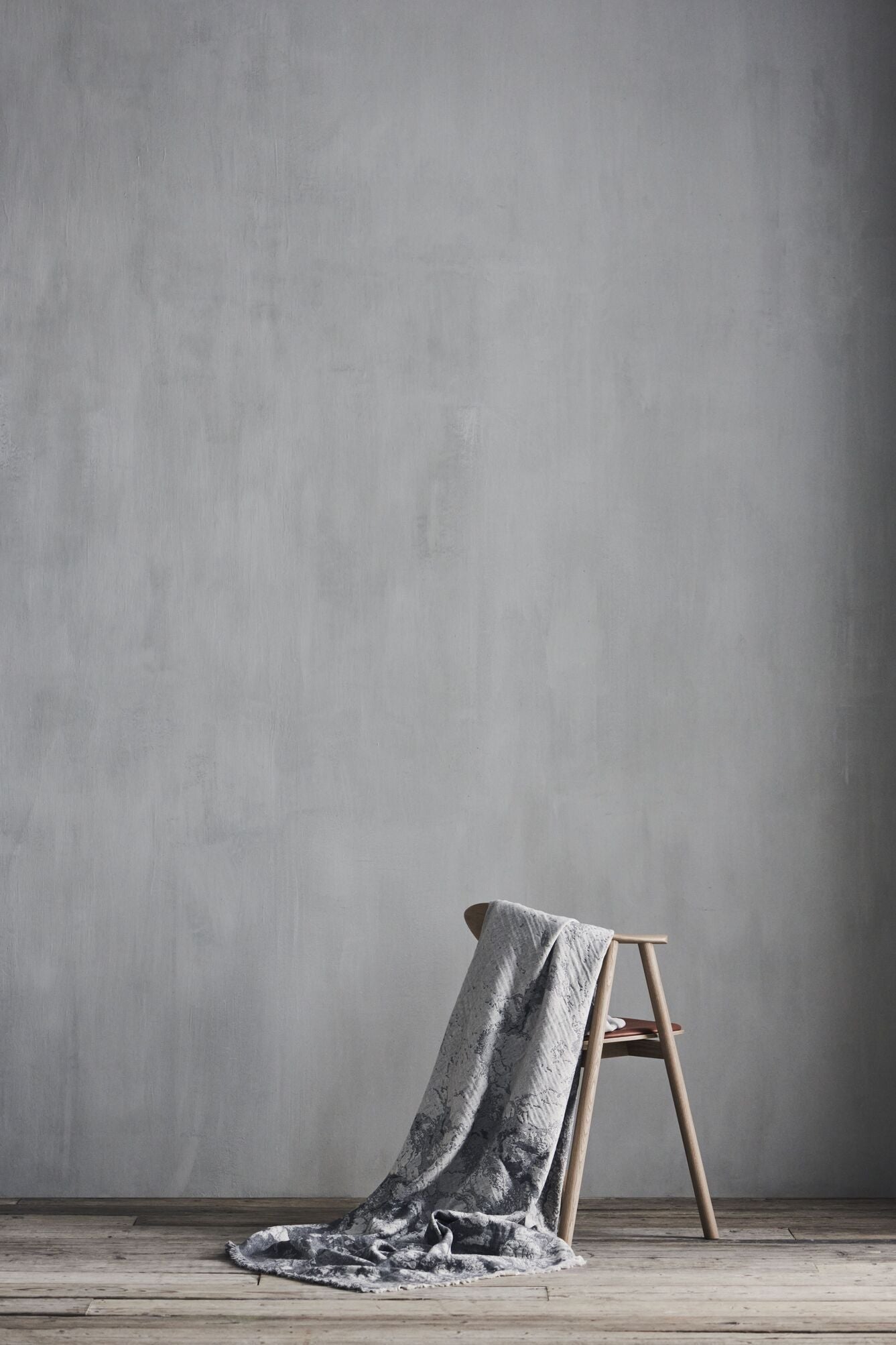 Dark gray shore bedspread