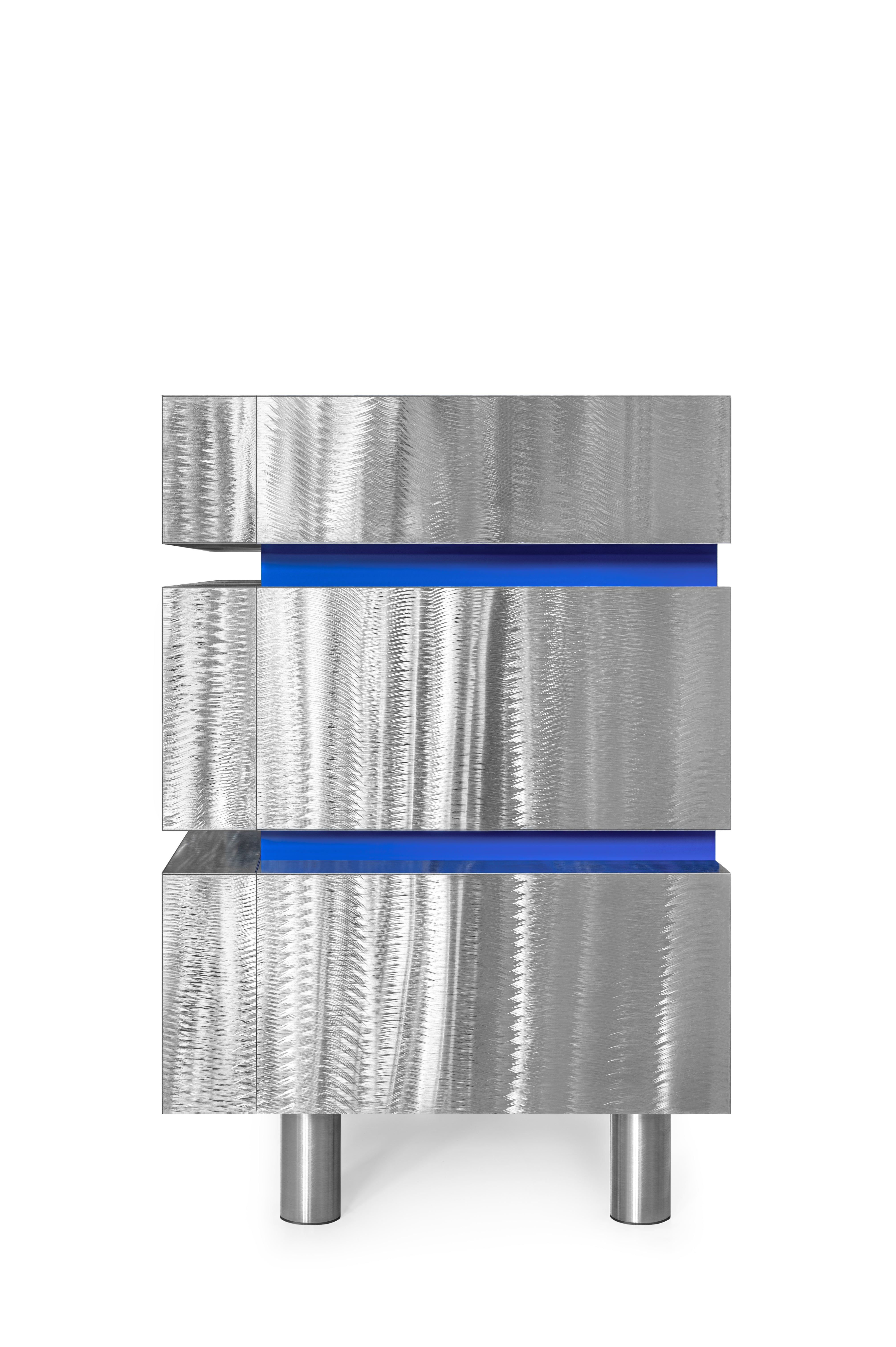 Kommode GERRIT CS1 - LIMITIERTE AUFLAGE stahlblau mit kobaltblau