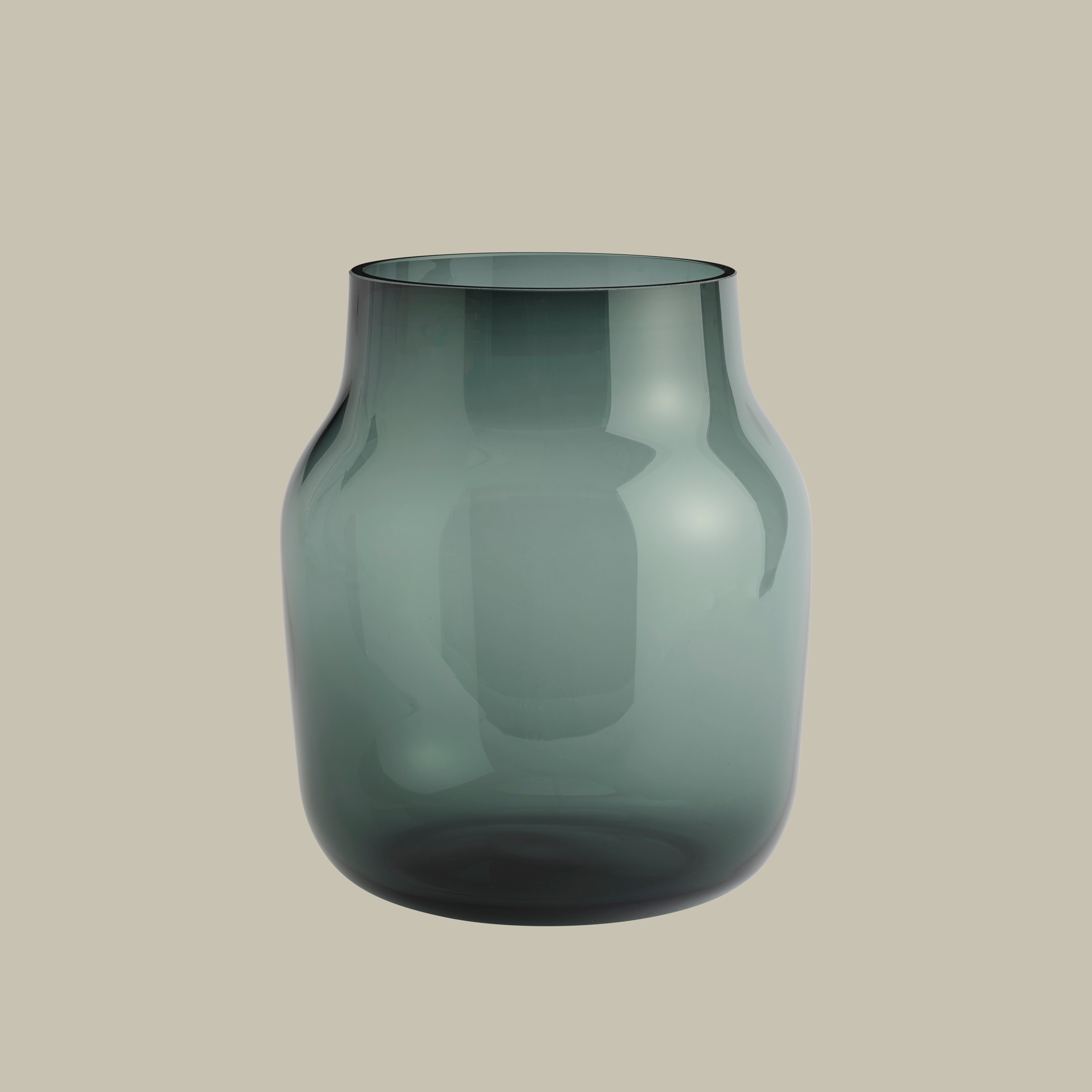 Dark Green SILENT Glass Vase