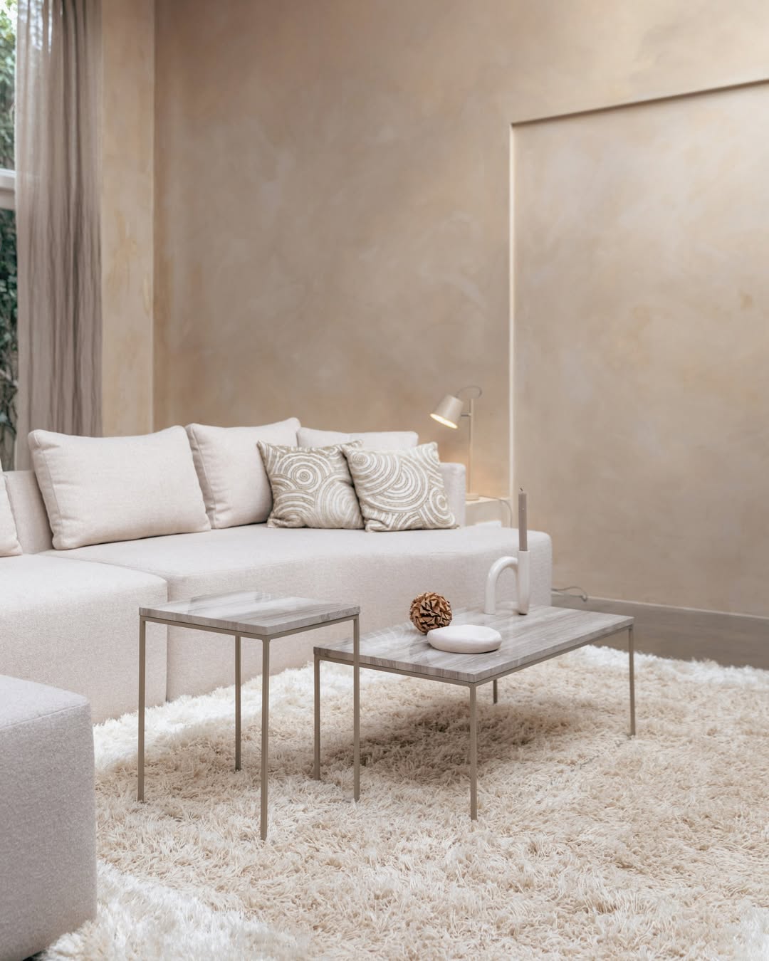 Modulares Sofa PROSPER - Endelement rechts sandfarben