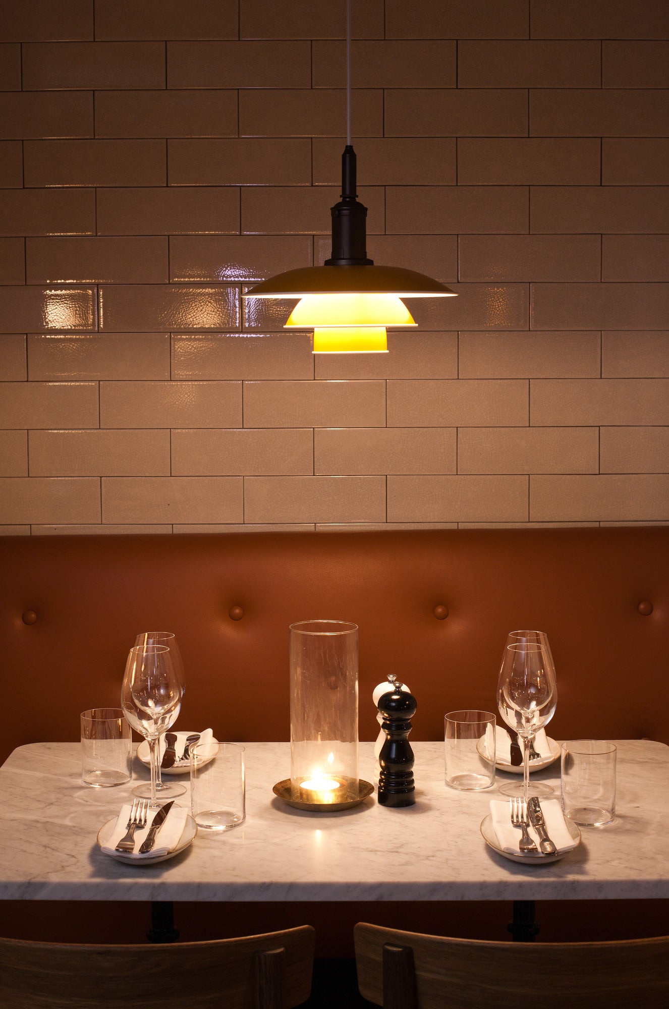 PH 3½-3 Yellow Pendant Lamp