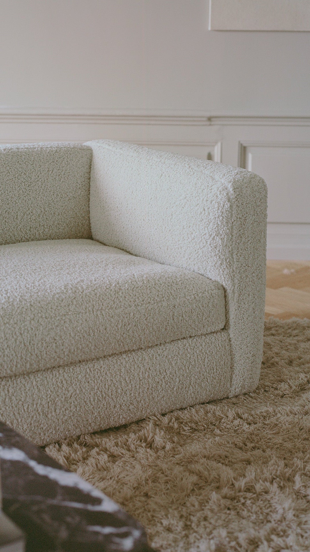 Modulare Sofa -Coda - rechts -Handbeschwere Finale Element