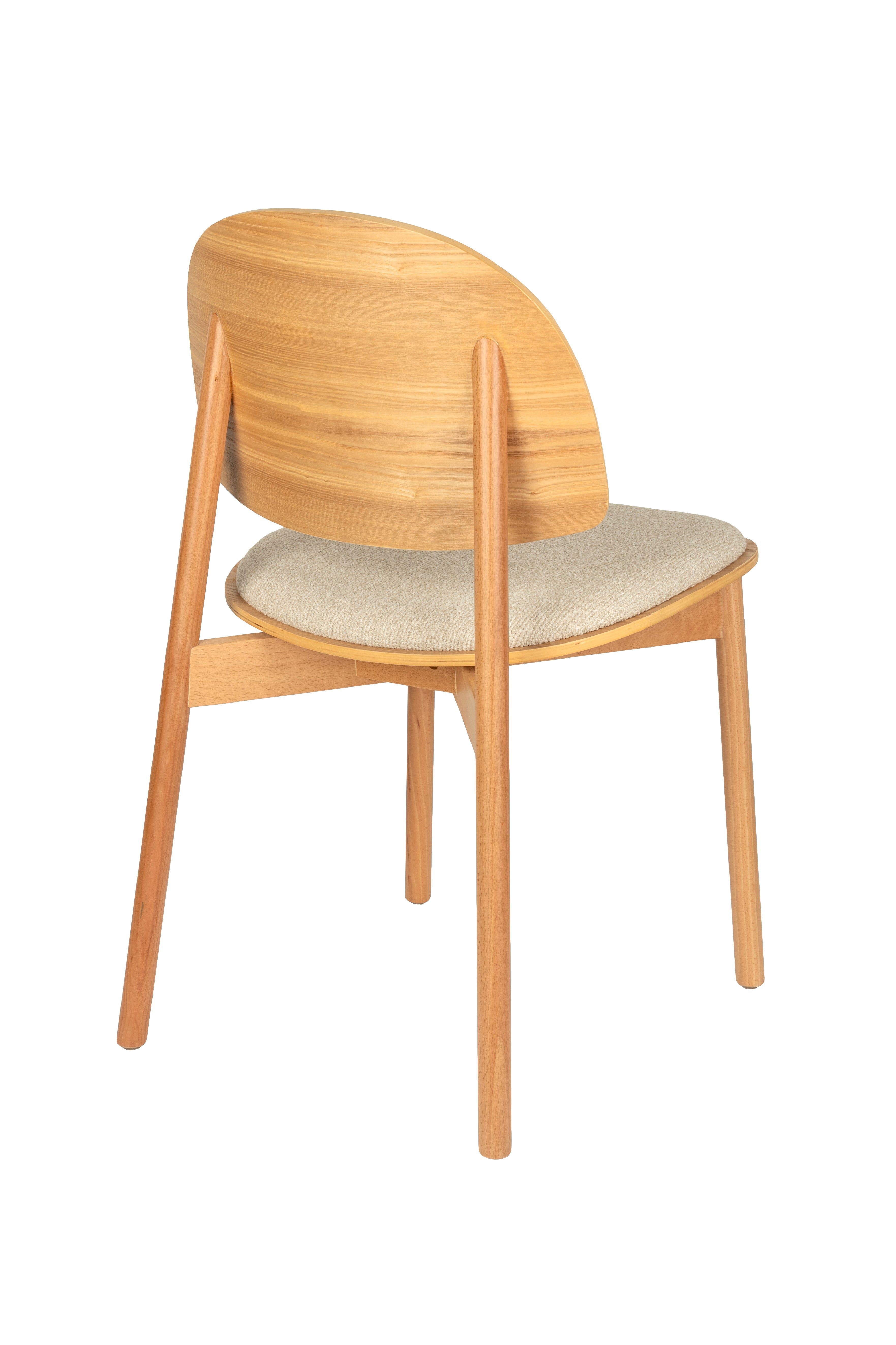Stuhl SUNRISE beige mit Holzgestell