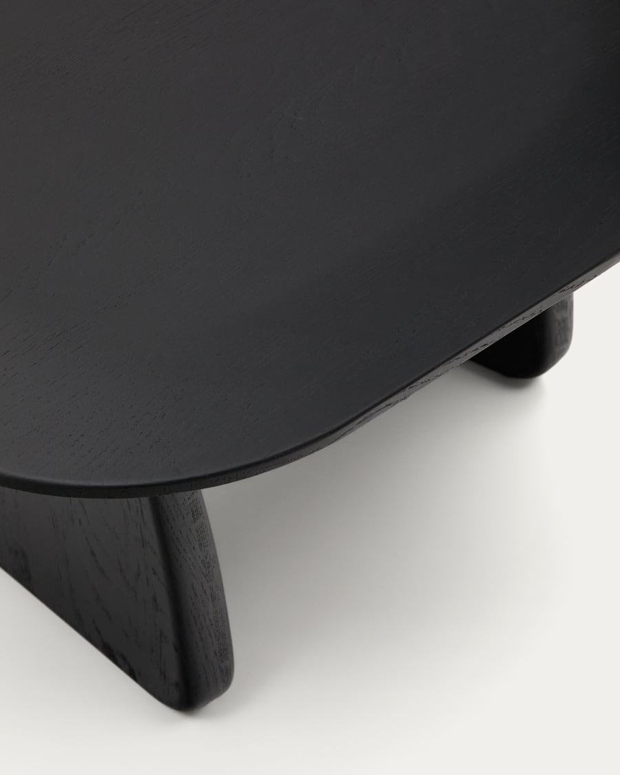 Pirita side table black oak wood