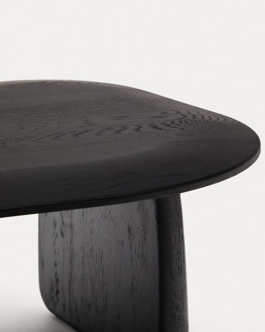 Pirita side table black oak wood