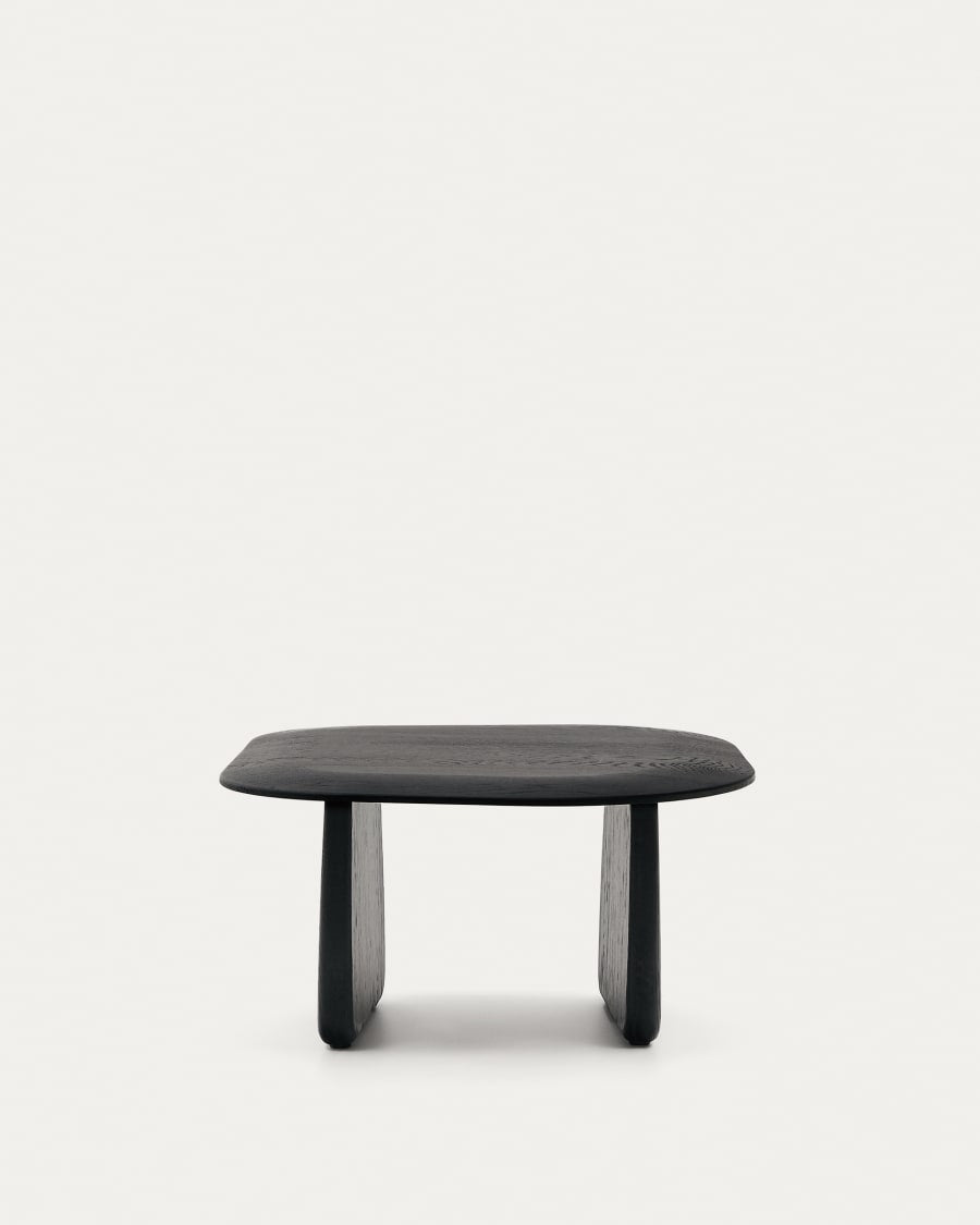 Pirita side table black oak wood