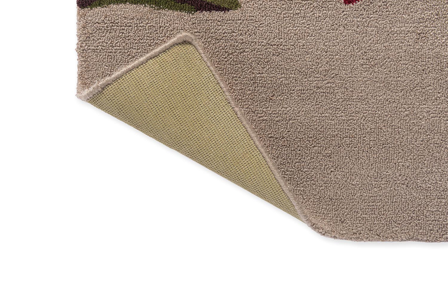 BOTANICAL TULIP BURGUNDY beige Außenteppich