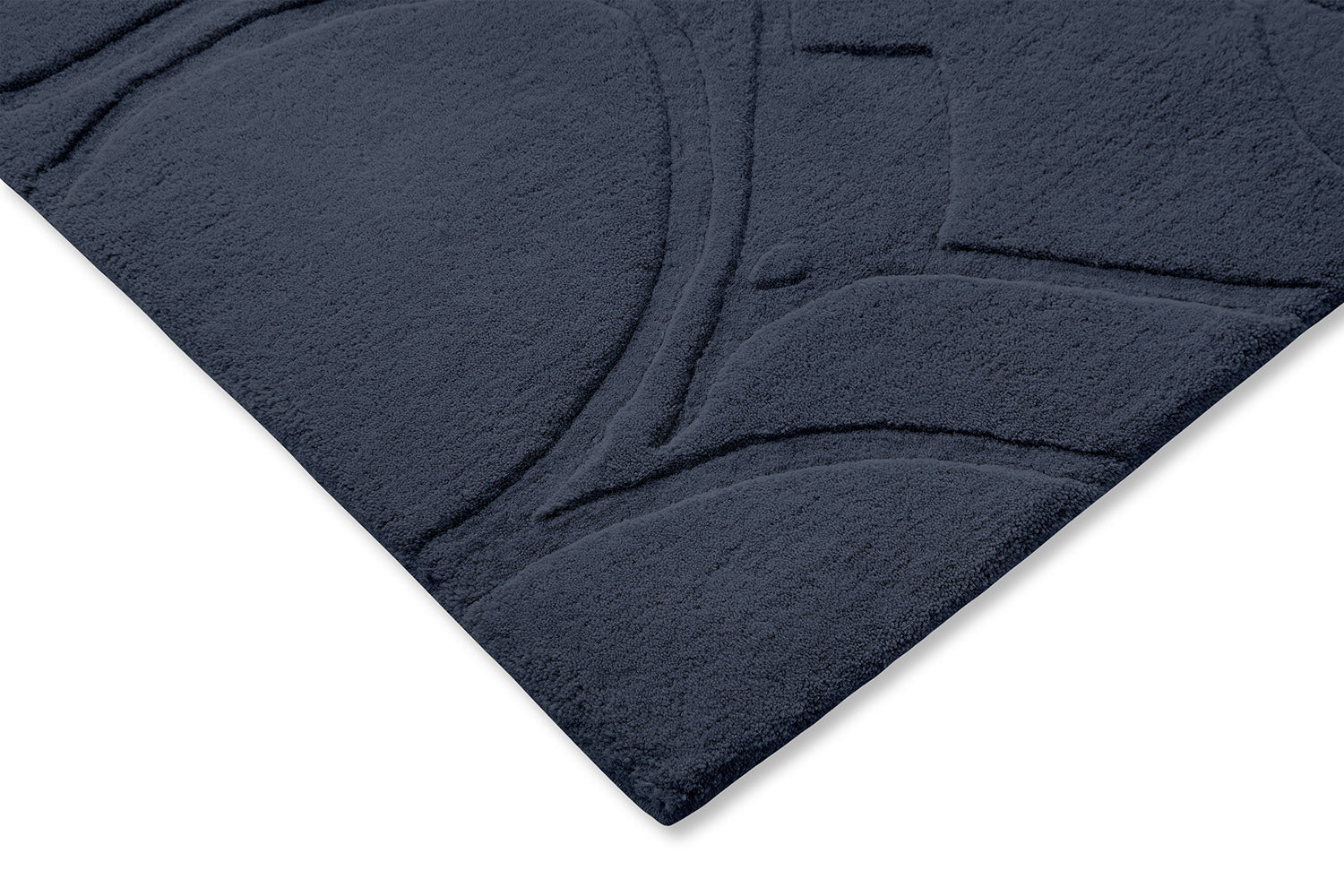 Marineblauer Teppich ROMANTIC MAGNOLIA